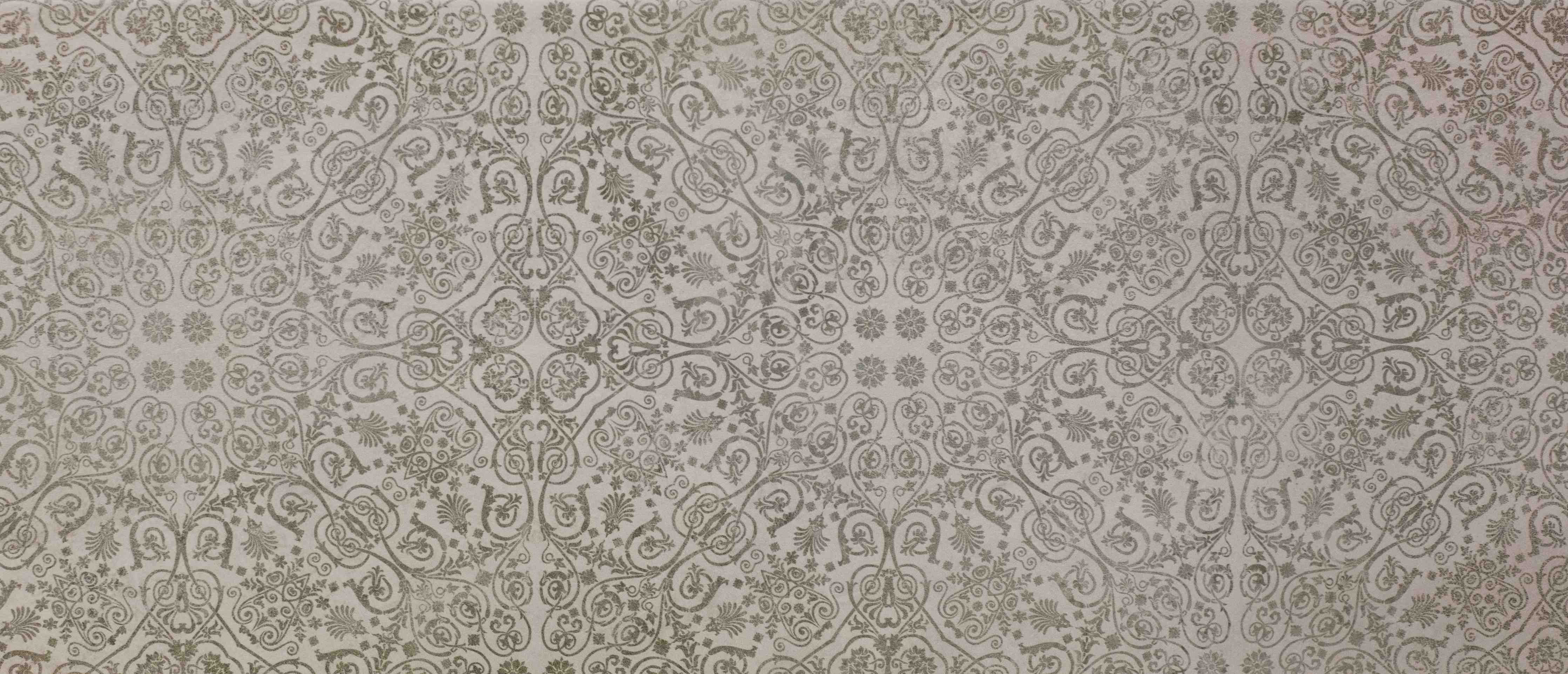 Badewannen-Rückwand-Keramikfliese mit abstraktem Mosaik-Blumenmuster