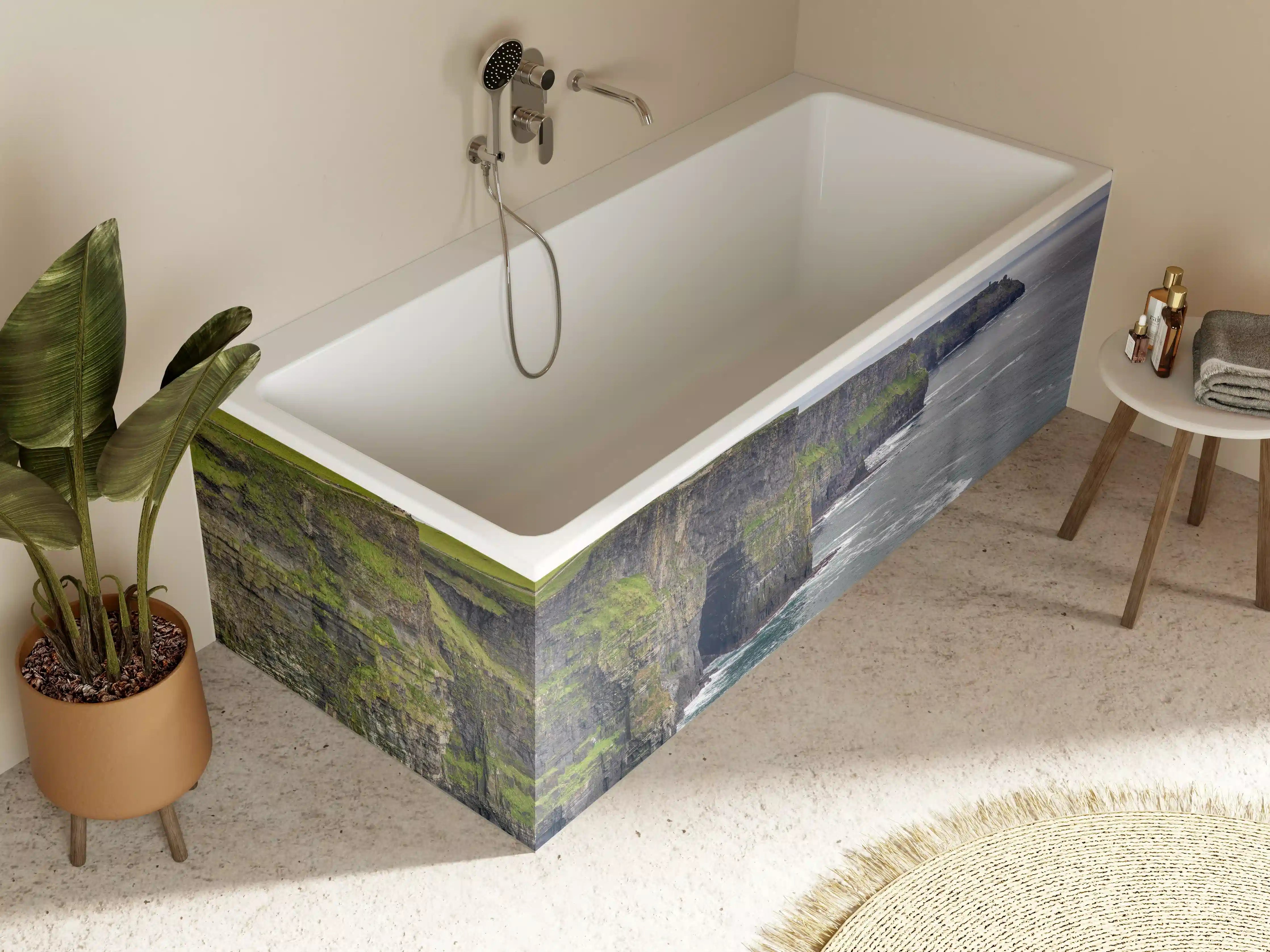Badewannen-Rückwand - Klippenlinie in Kerry - Irland