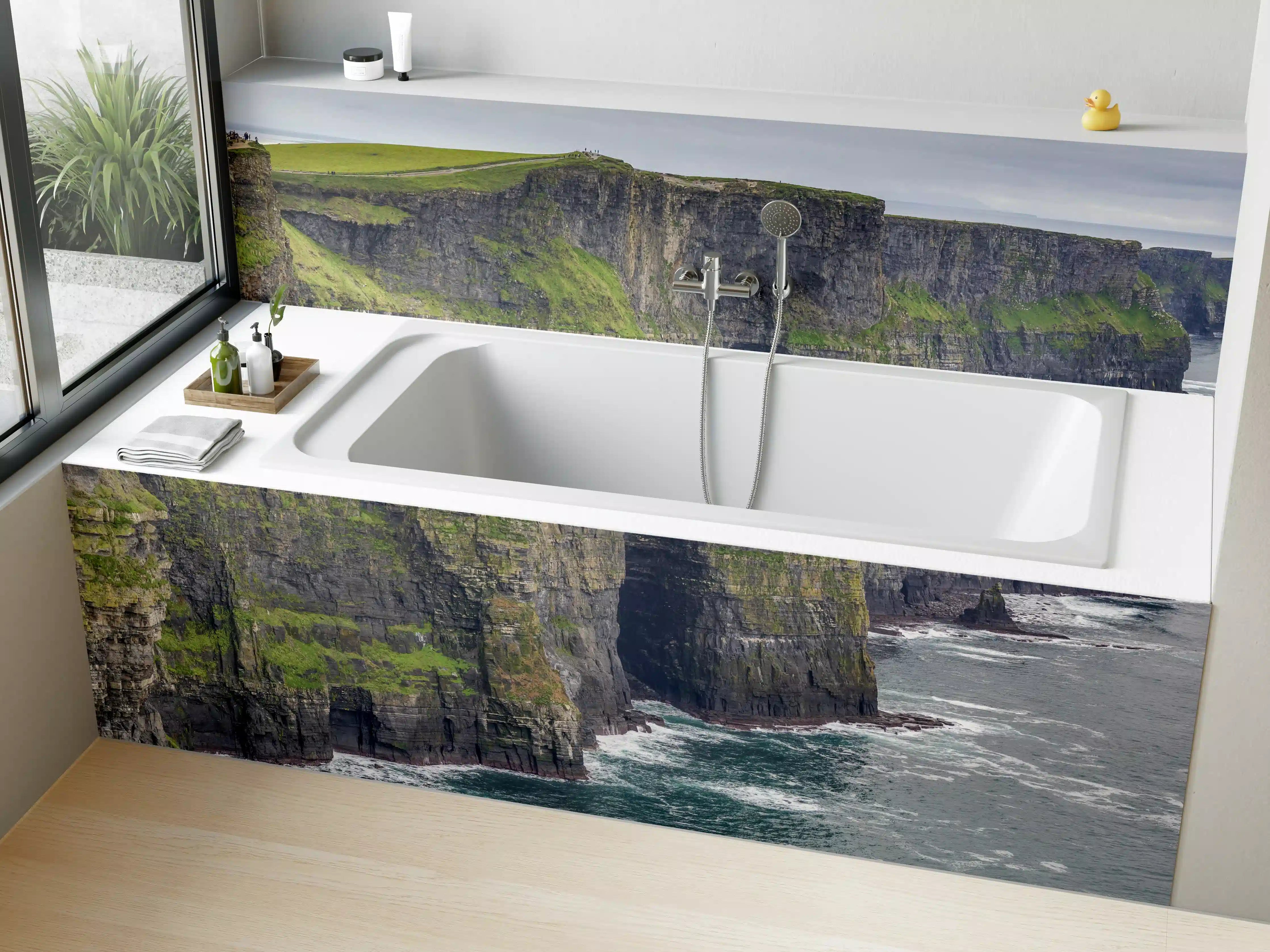 Badewannen-Rückwand - Klippenlinie in Kerry - Irland