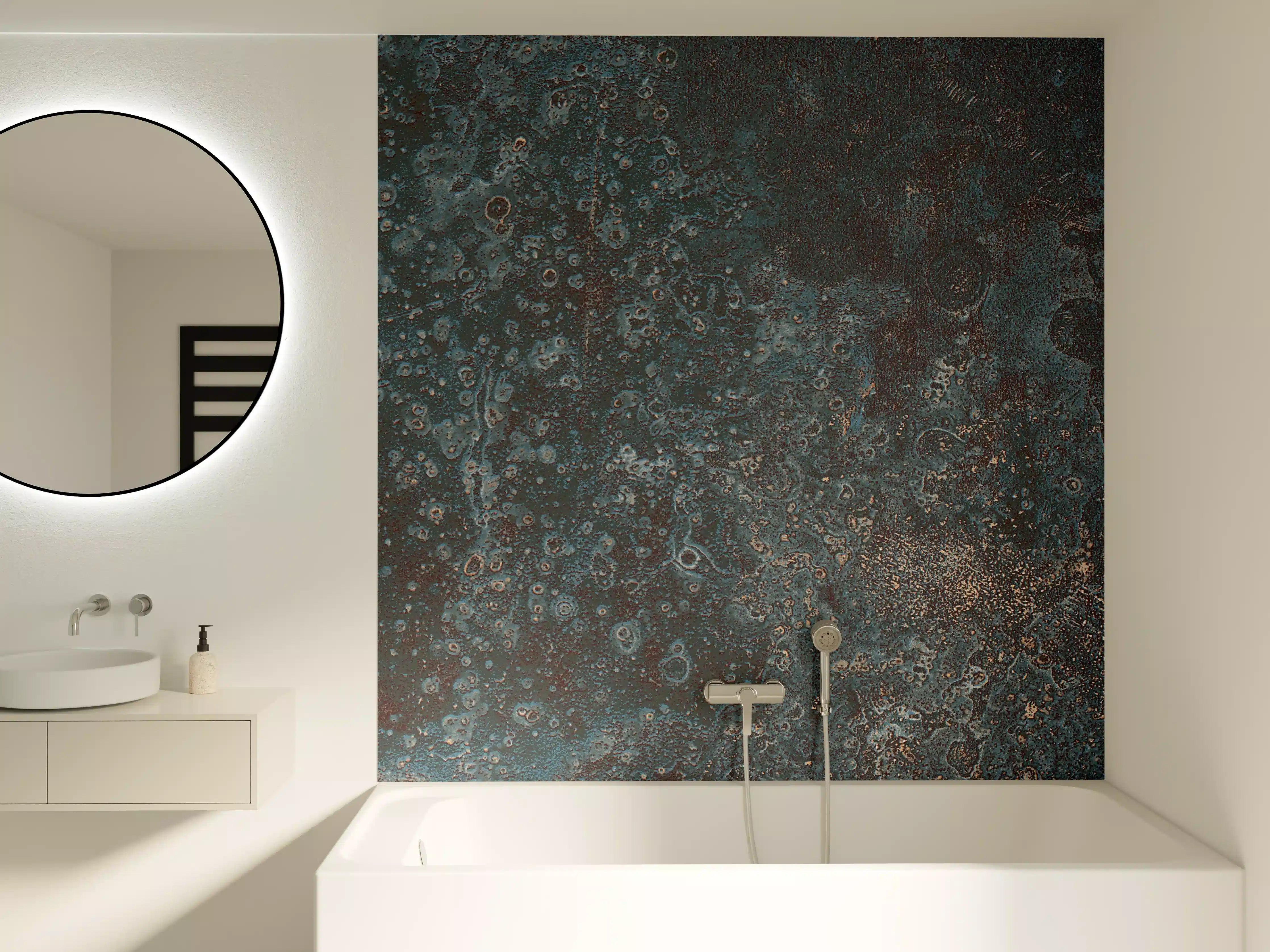 Badewannen-Rückwand - Korrodiertes Eisen Muster