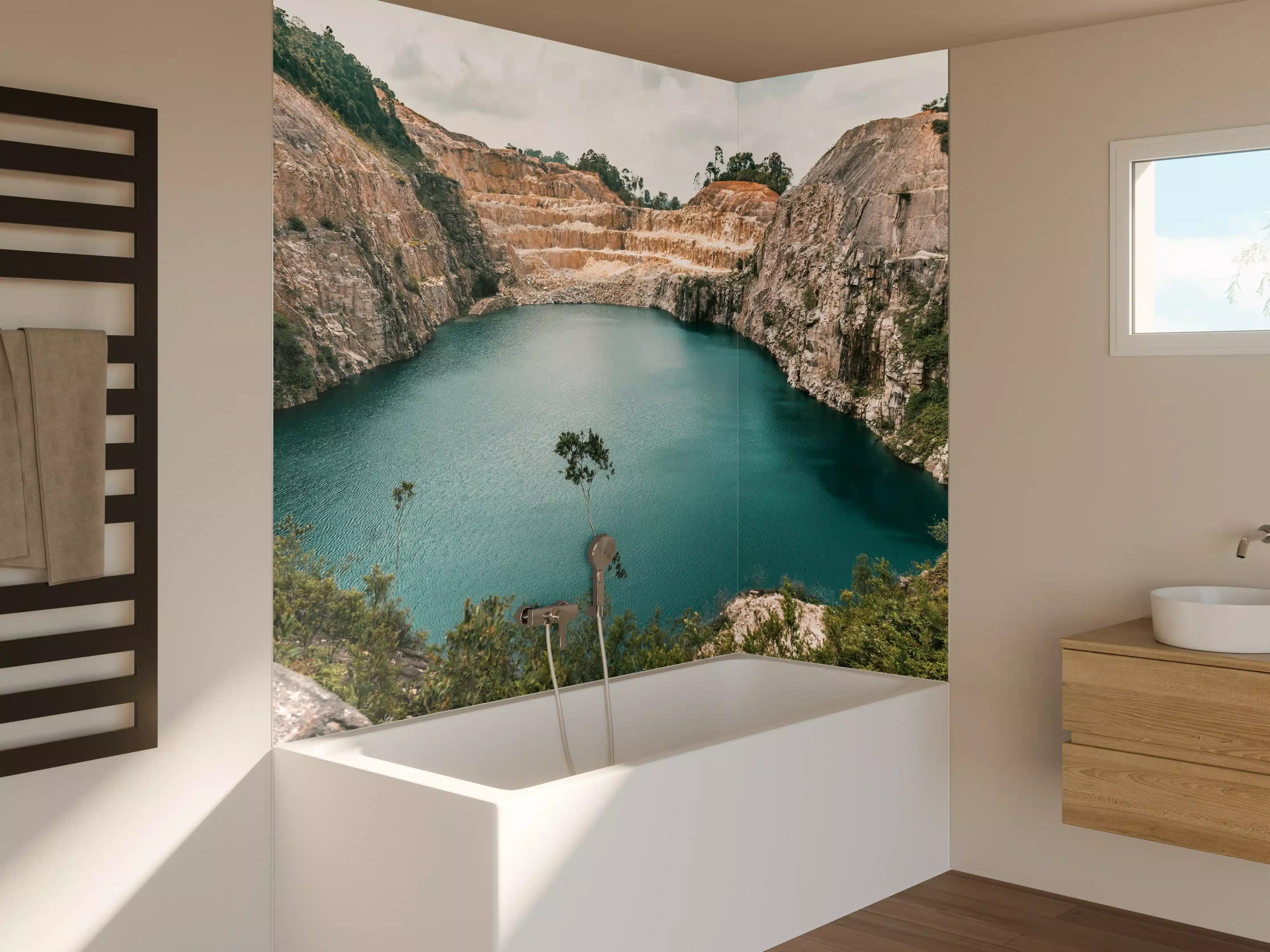 Badewannen-Rückwand - Lagune in Johor Bahru