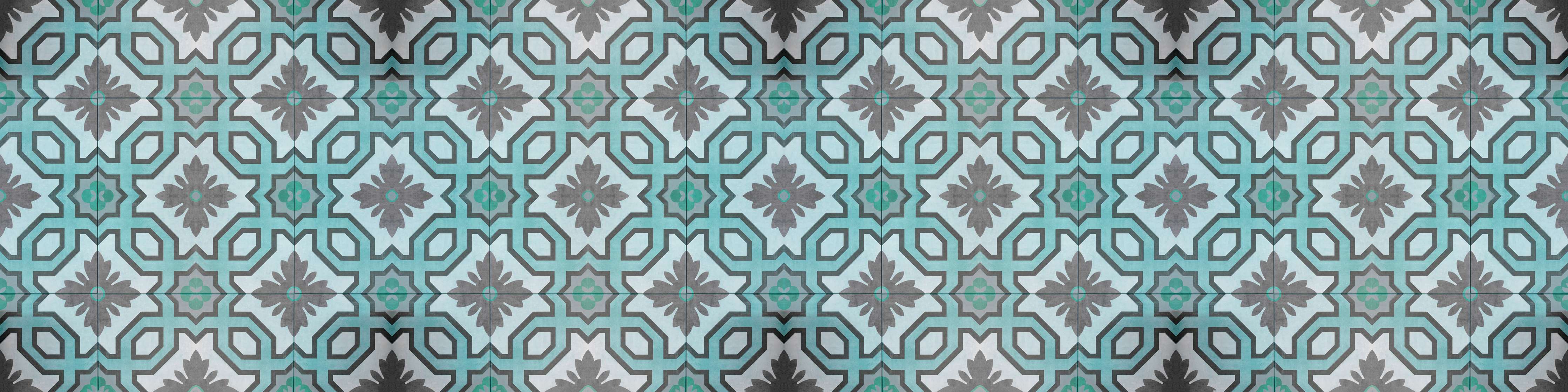 Badewannen-Rückwand-Luxuriöse türkise Fliesen