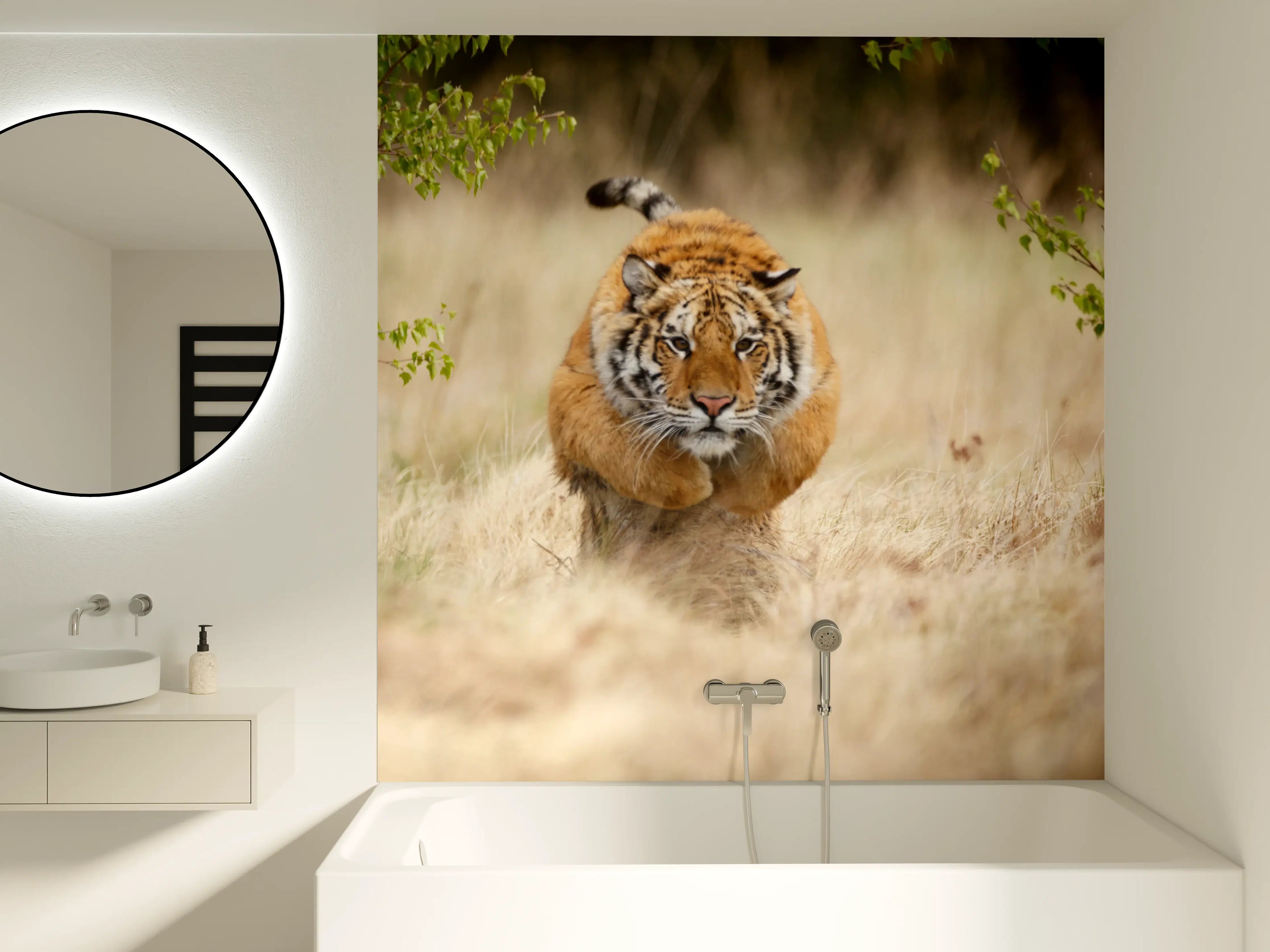 Badewannen-Rückwand - Mächtiger Sibirischer Tiger
