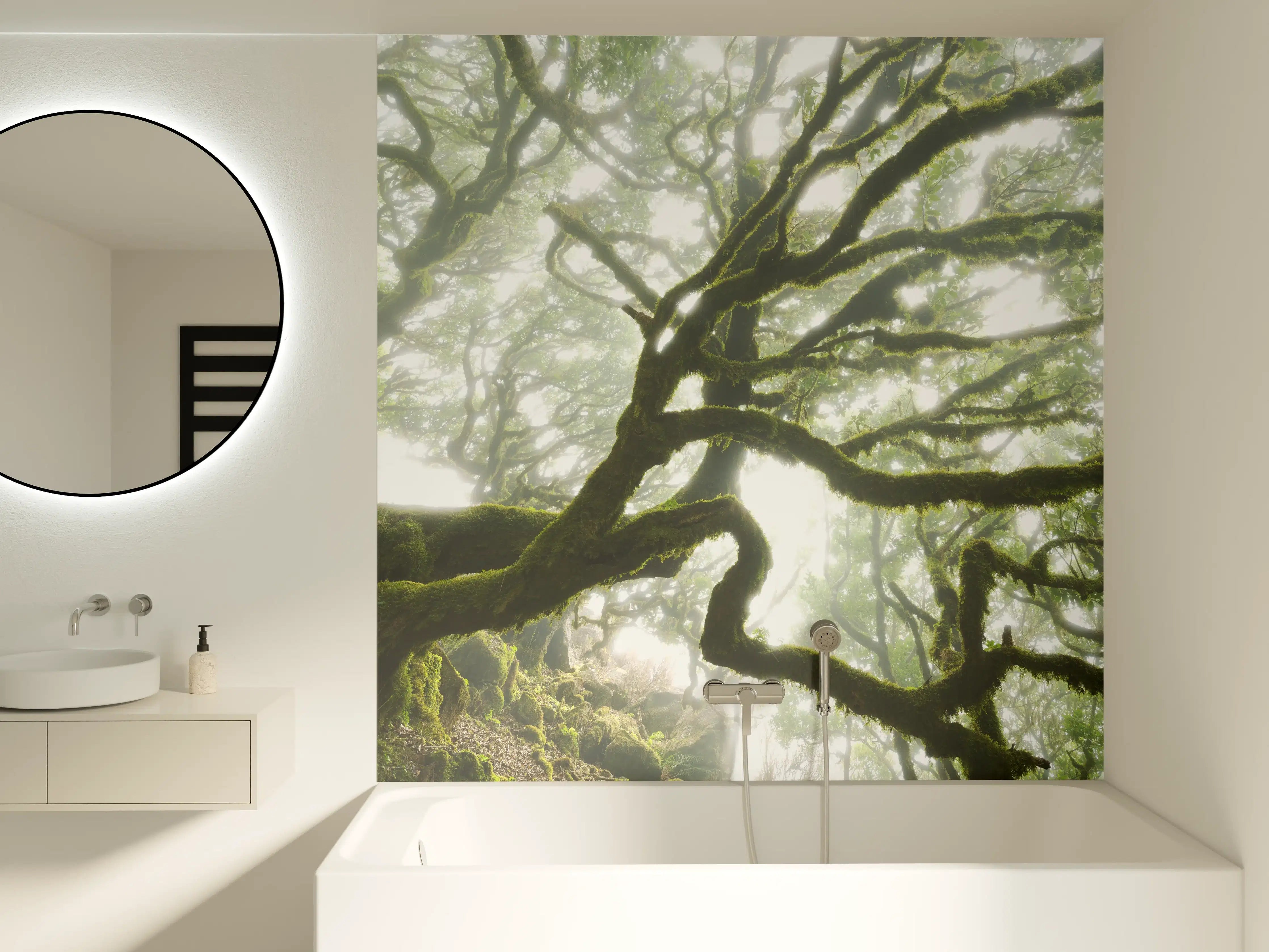 Badewannen-Rückwand - Magischer Baum
