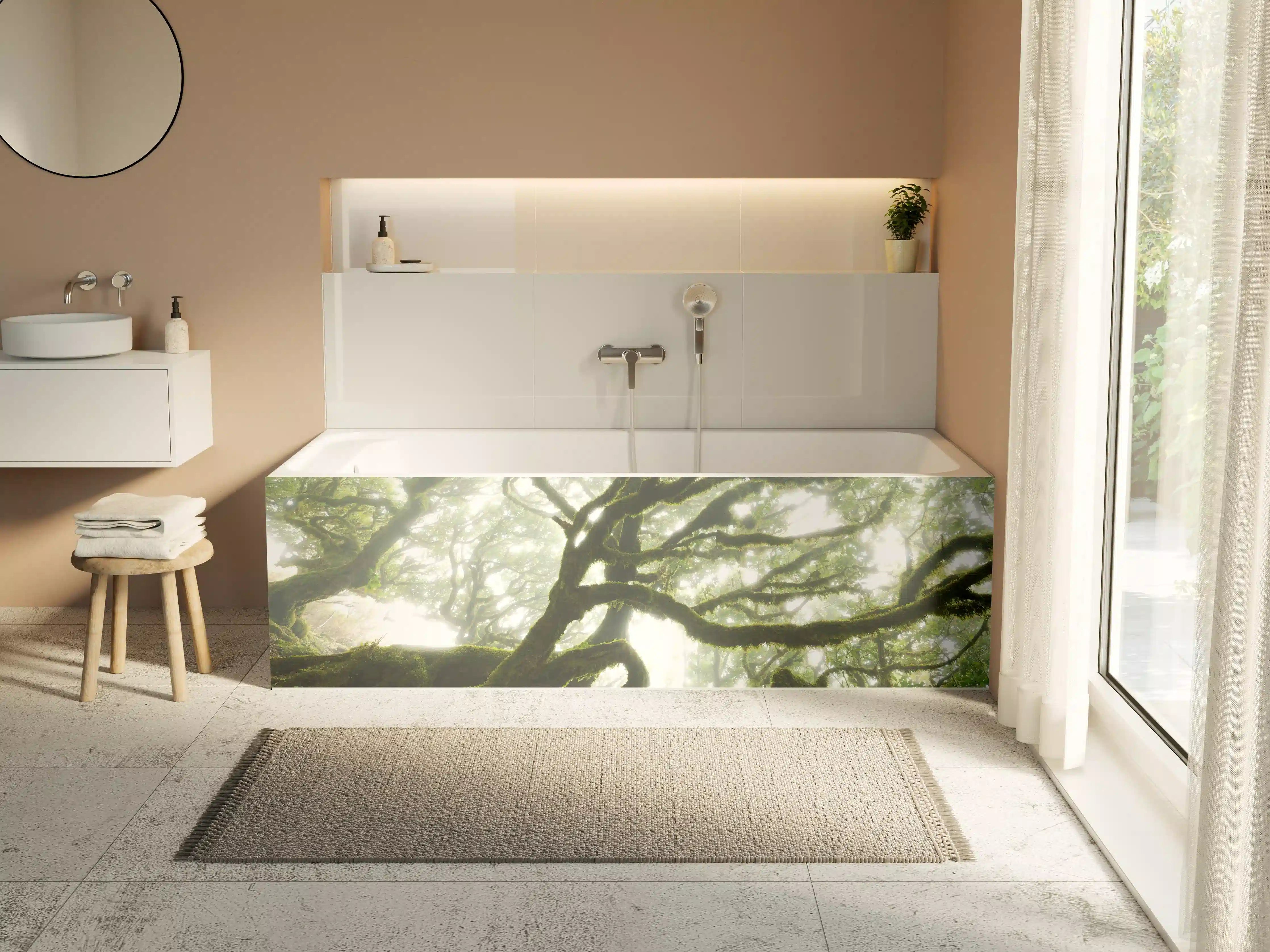 Badewannen-Rückwand - Magischer Baum
