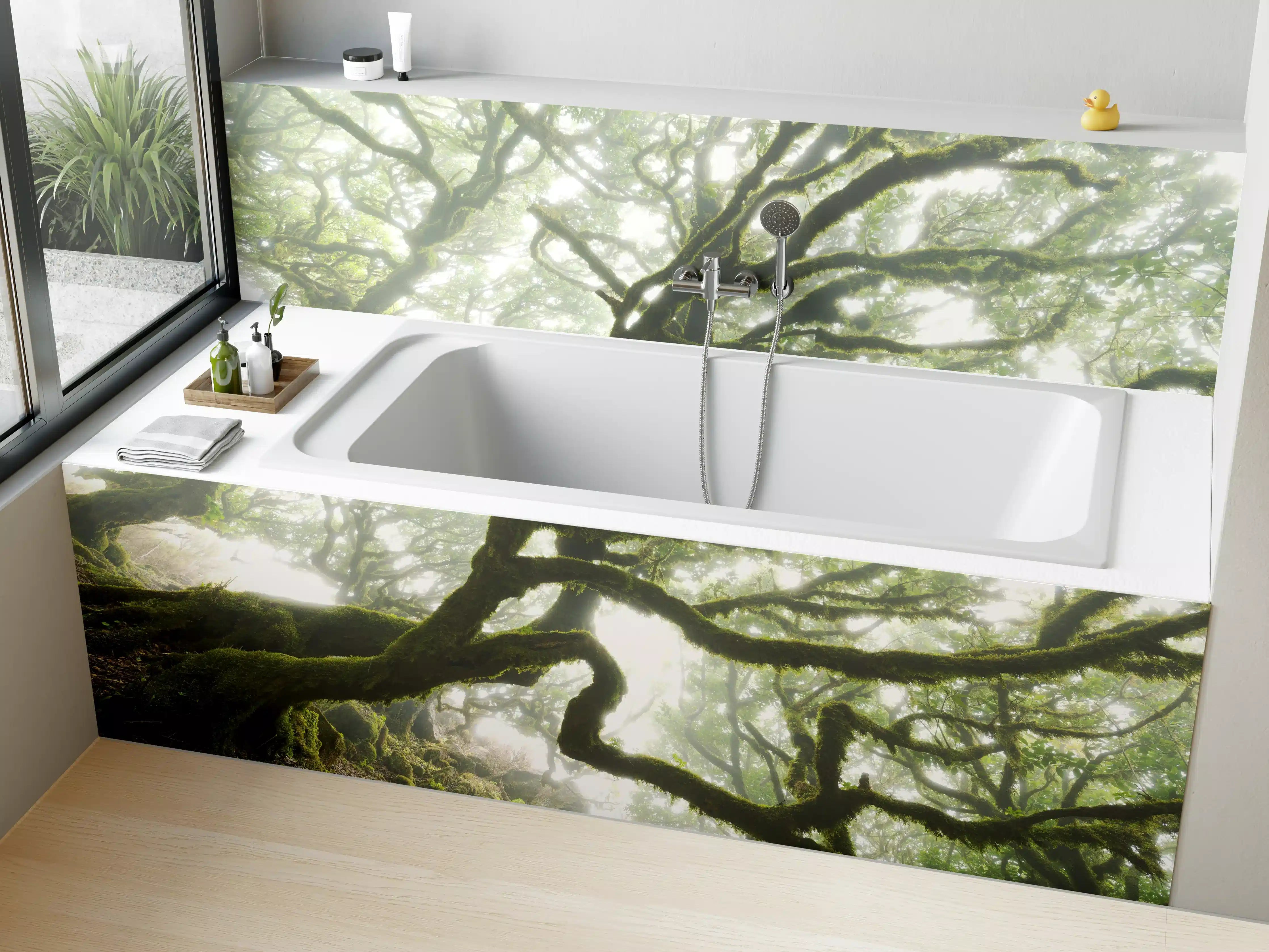 Badewannen-Rückwand - Magischer Baum