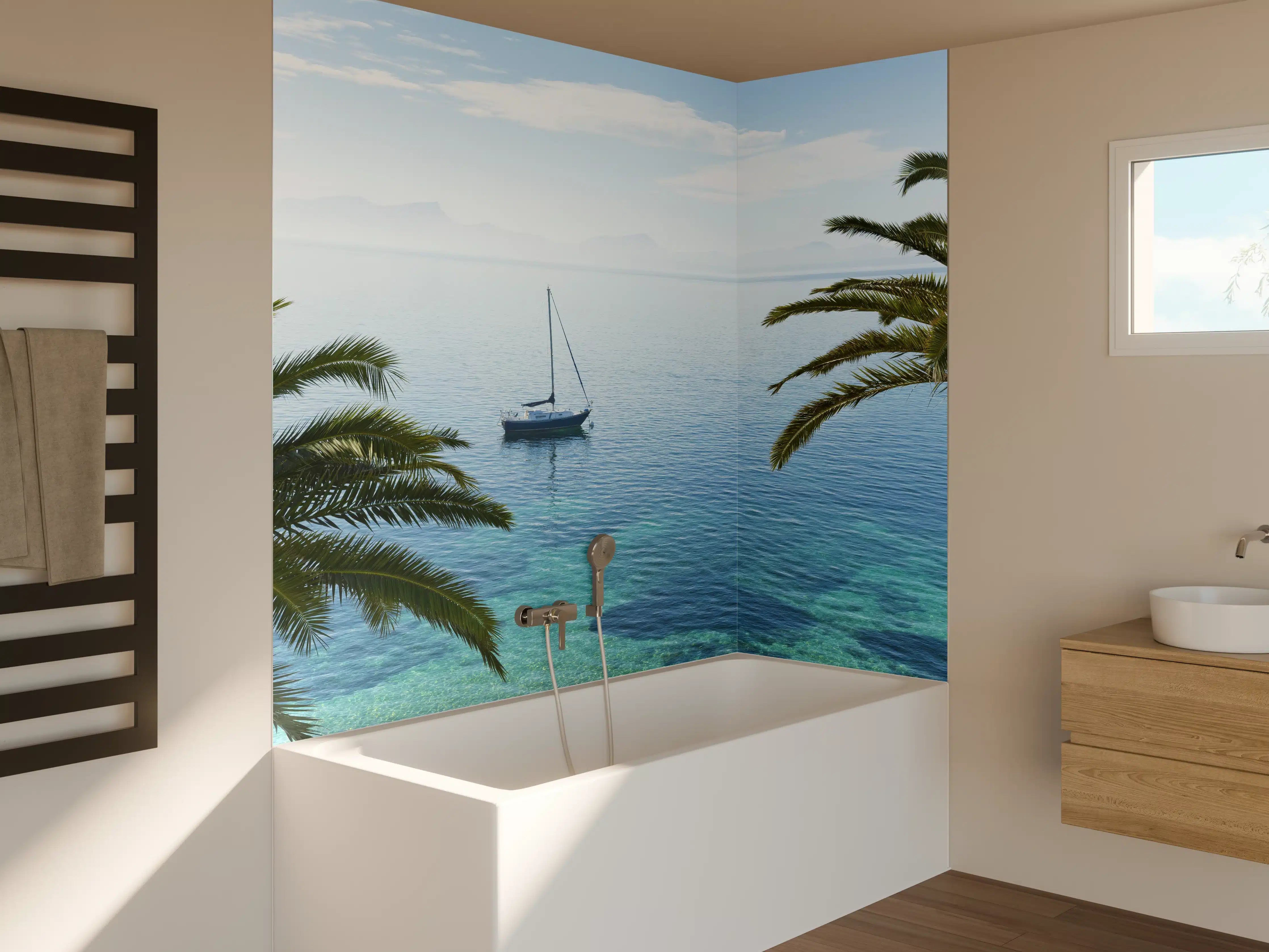 Badewannen-Rückwand - Meeres Ausblick - Mallorca