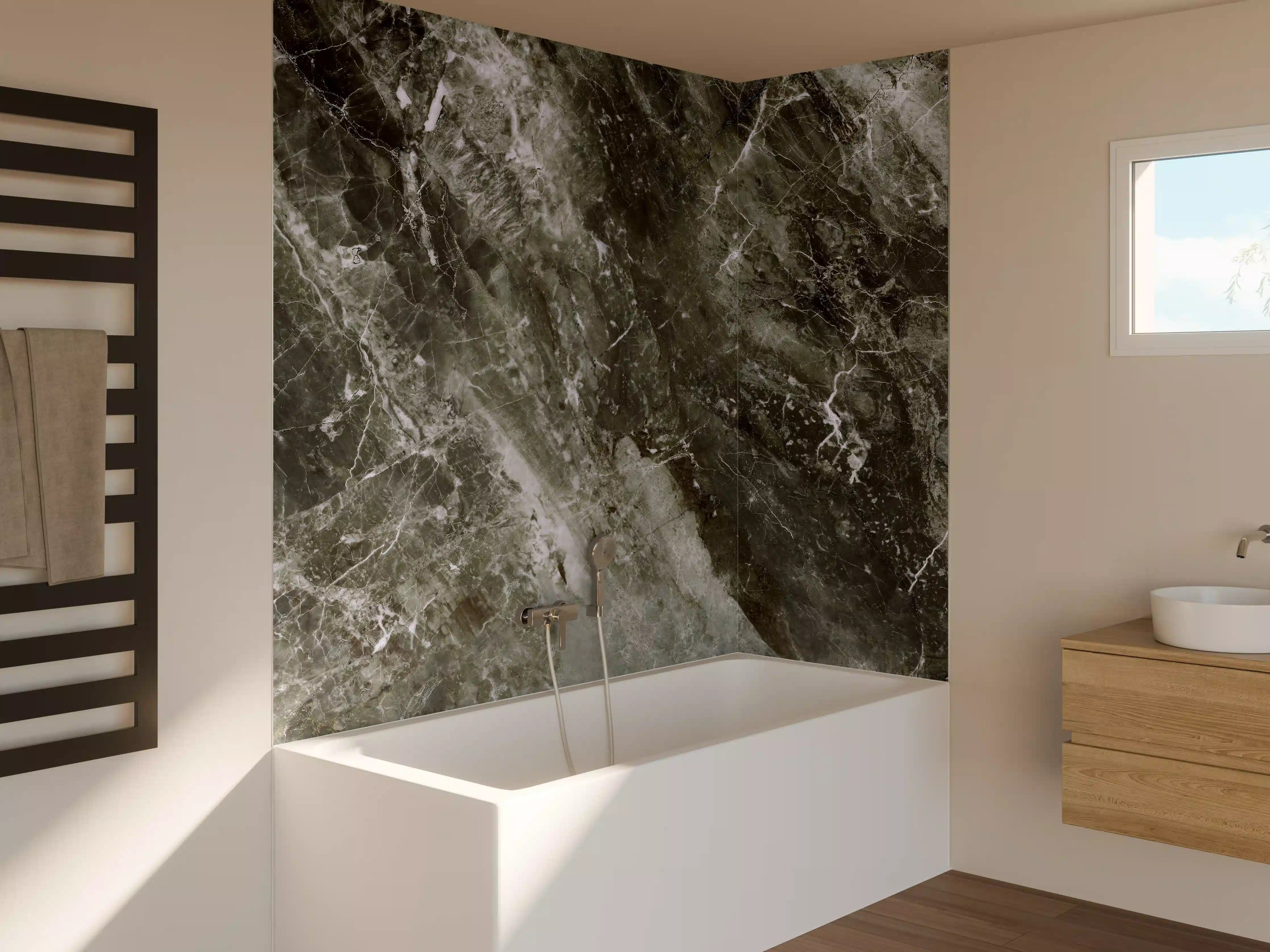 Badewannen-Rückwand - Moderne Marmor Textur 