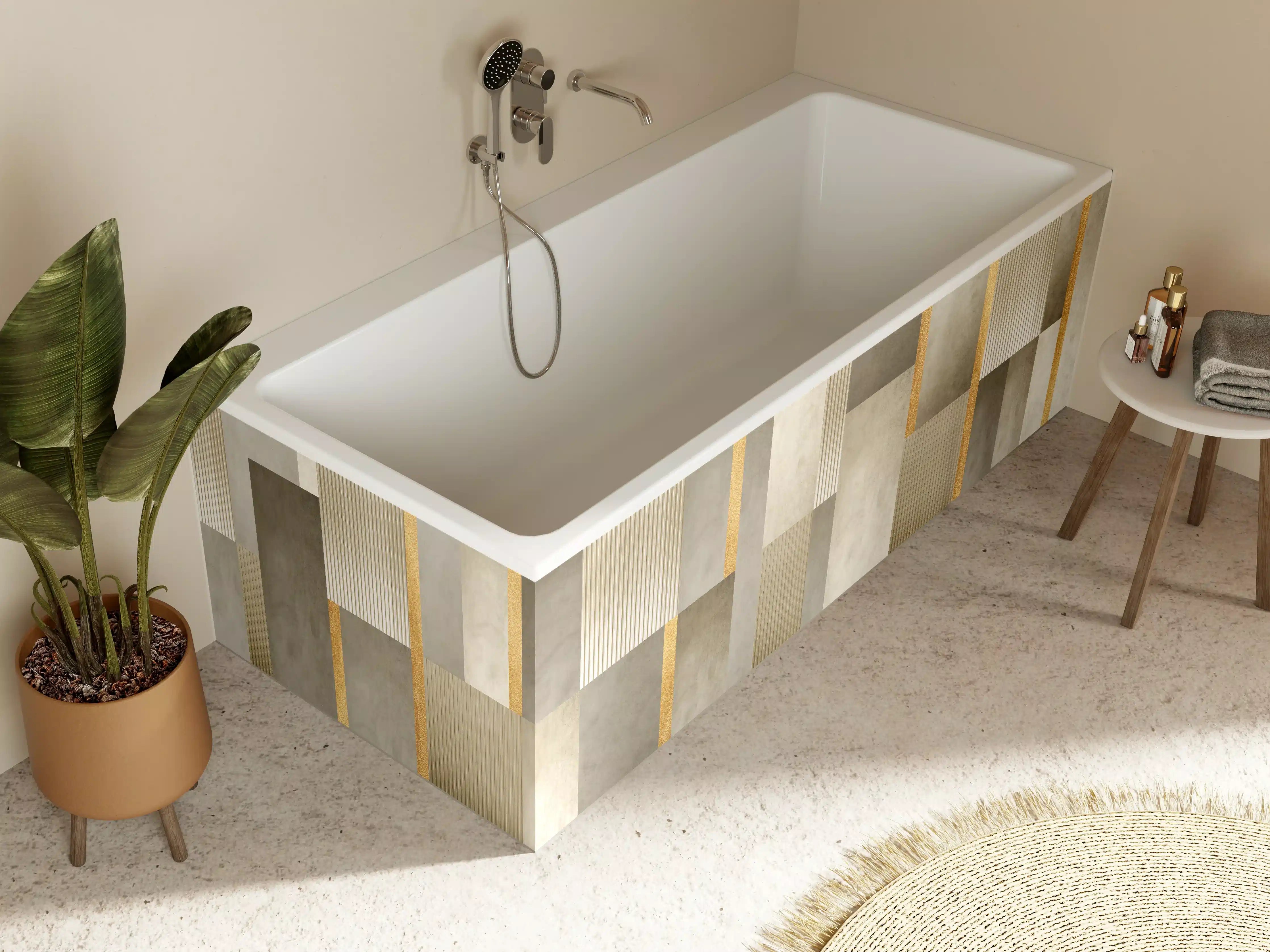 Badewannen-Rückwand - Modernes Wandmuster - Orient