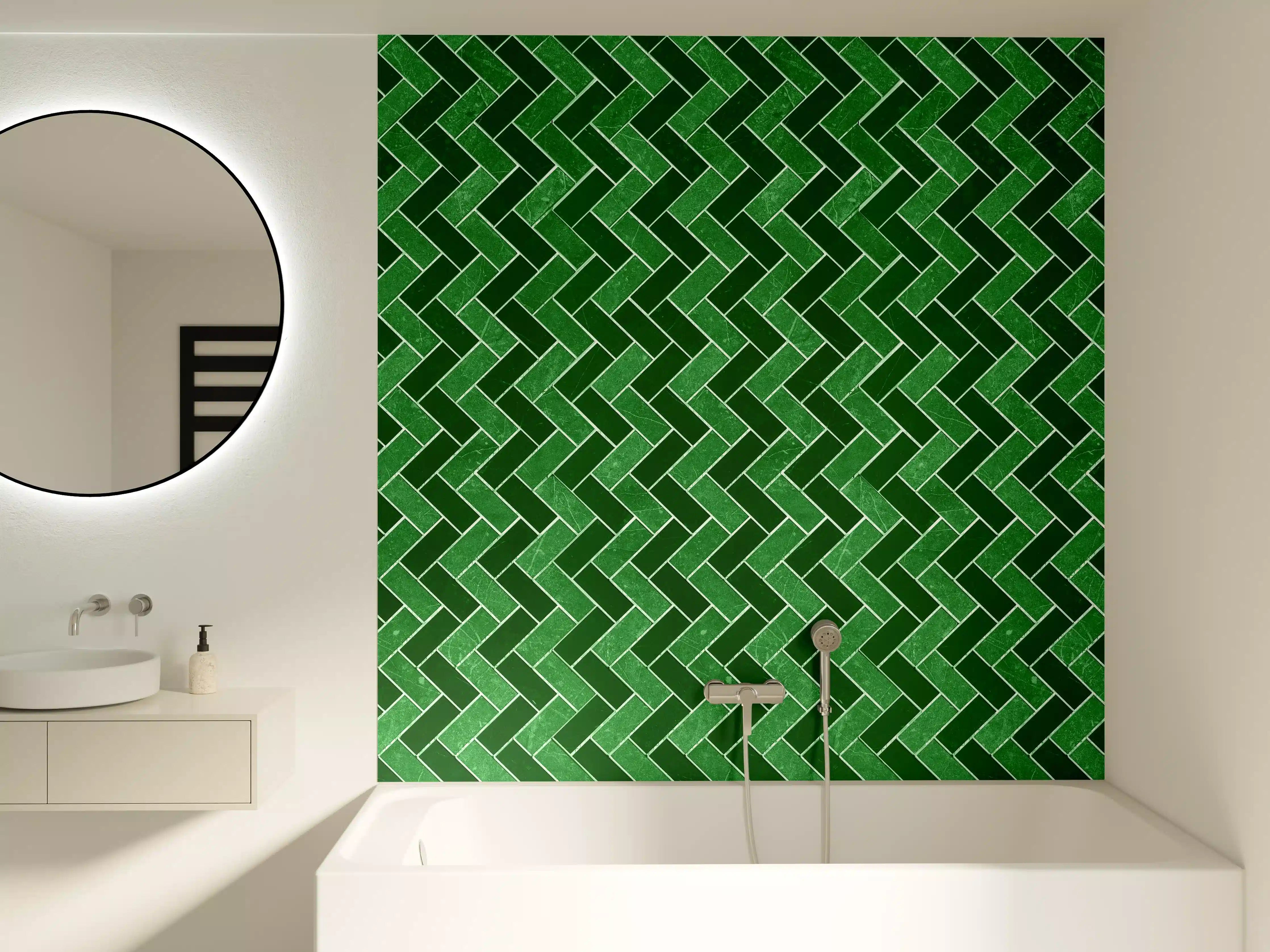 Badewannen-Rückwand - Mosaik Textur - Fliesen
