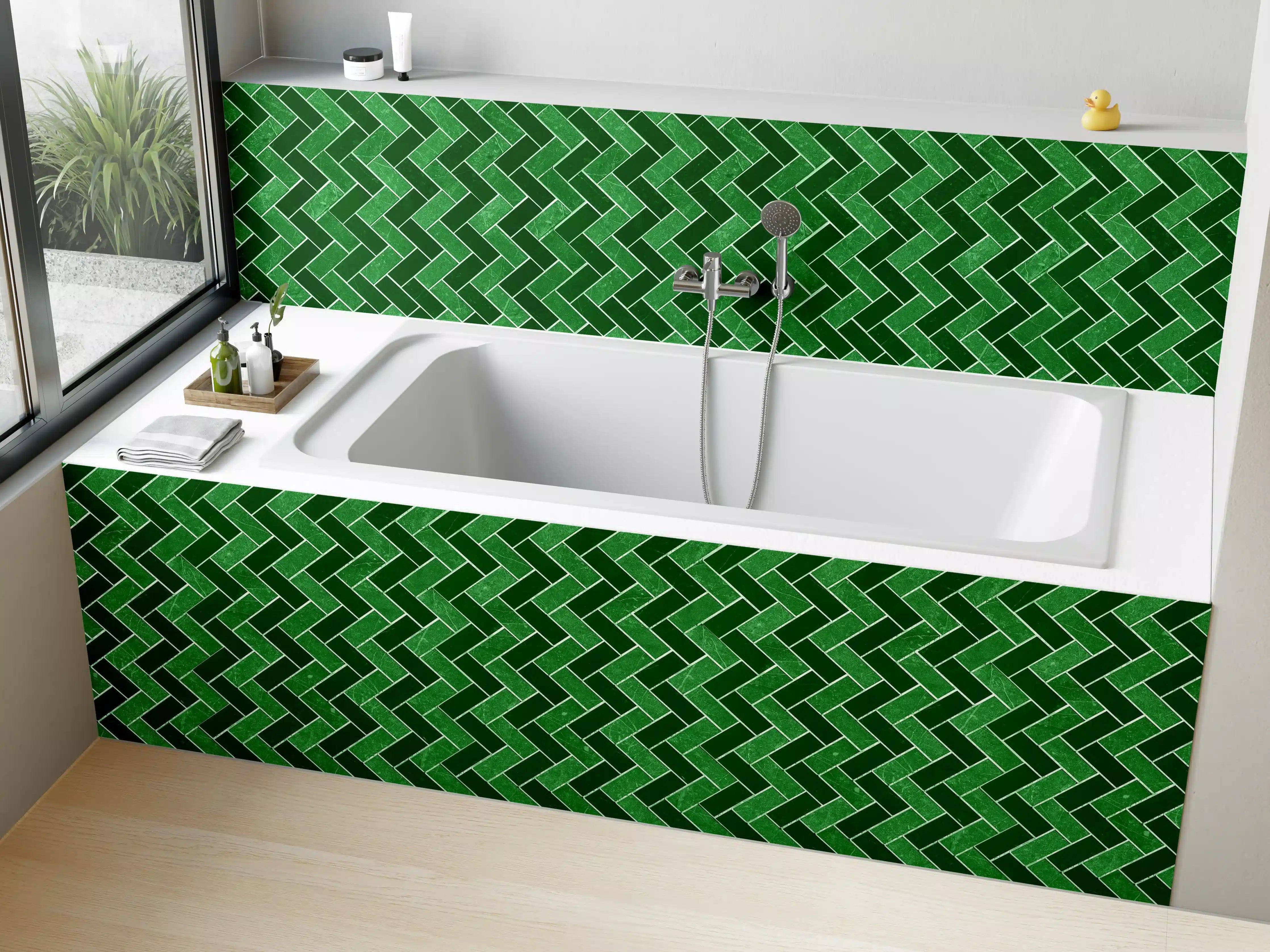 Badewannen-Rückwand - Mosaik Textur - Fliesen
