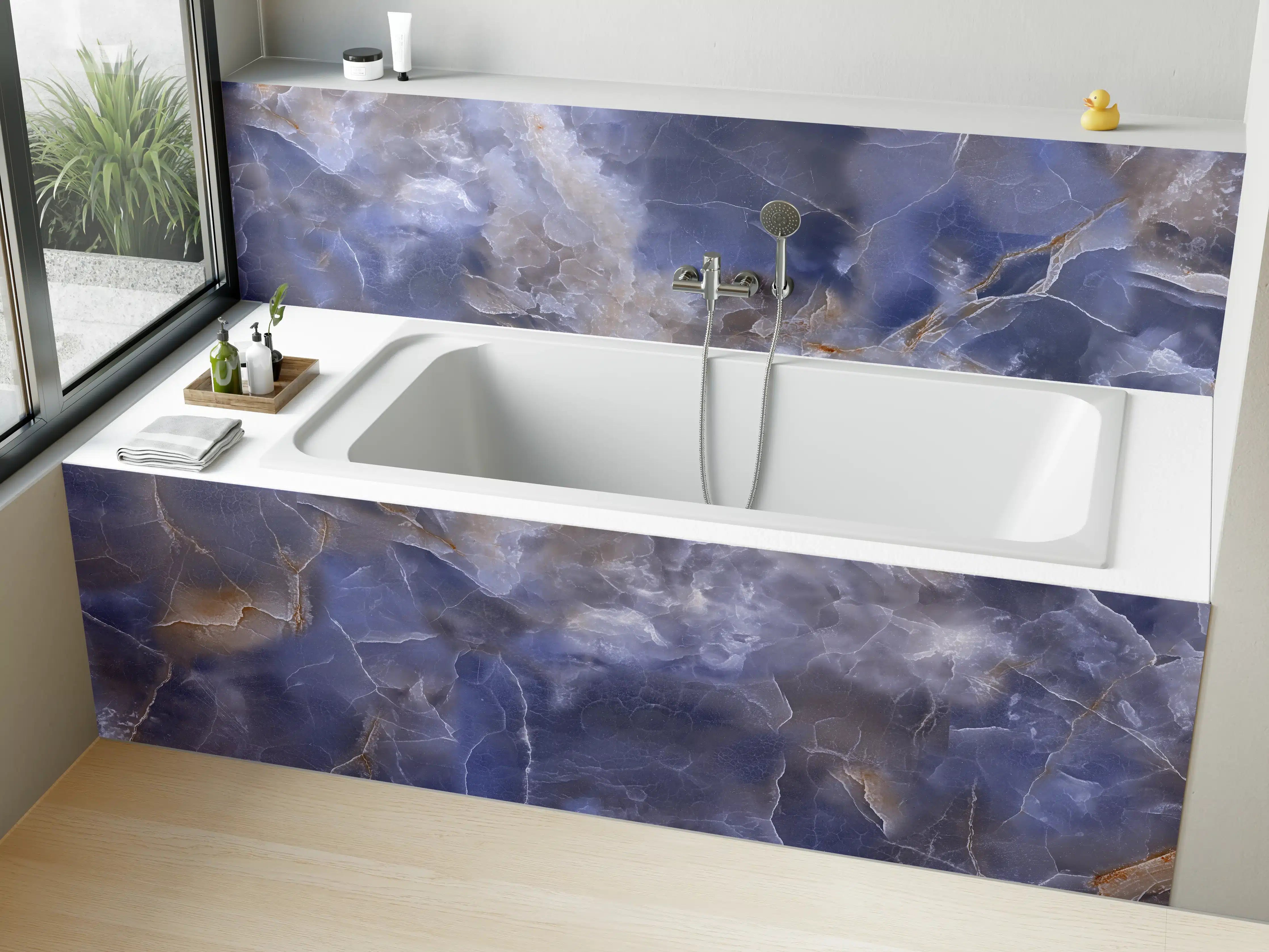 Badewannen-Rückwand - Natürlicher Onyx-Marmor