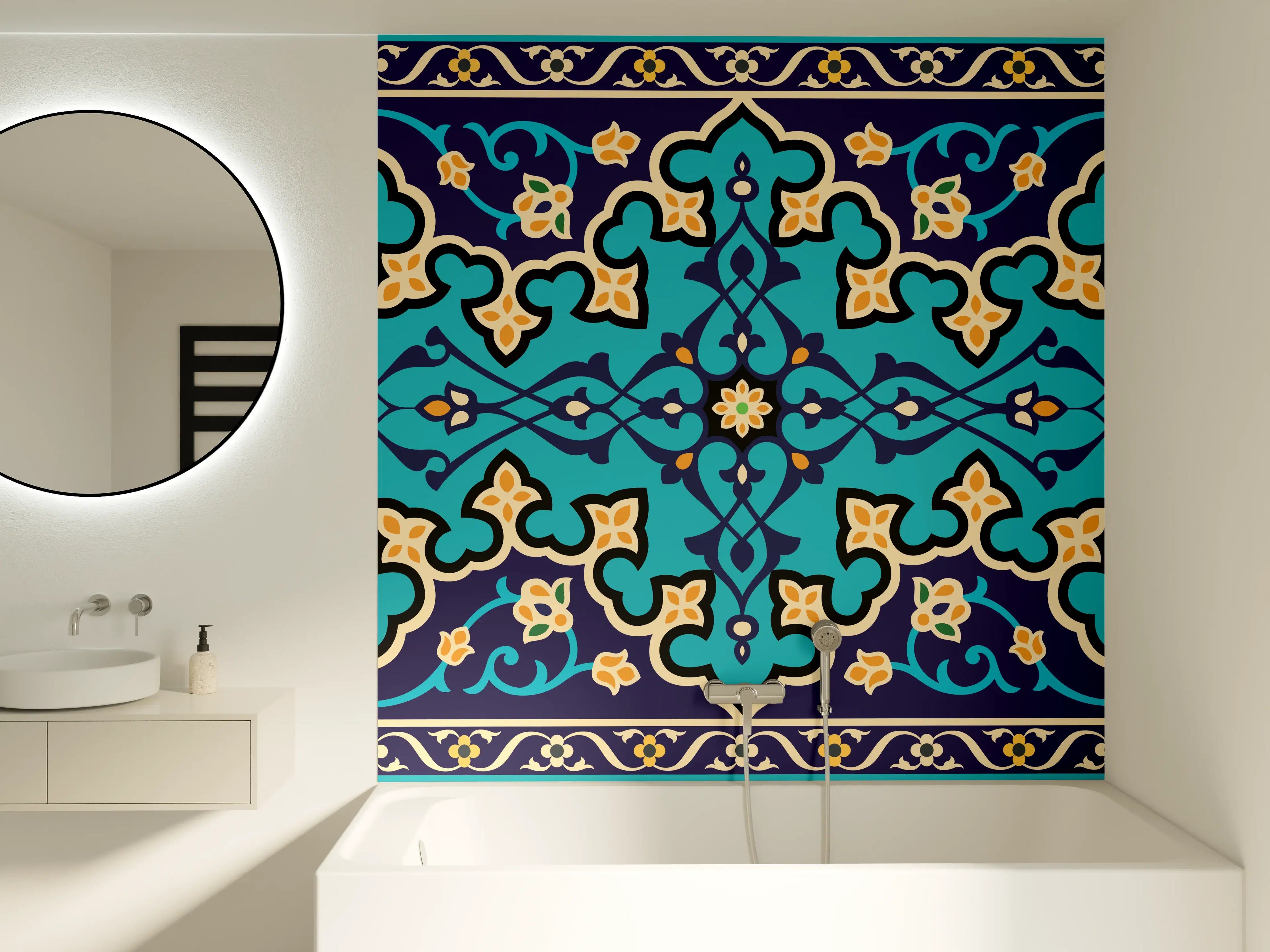 Badewannen-Rückwand - Orientalische Fliesen 3