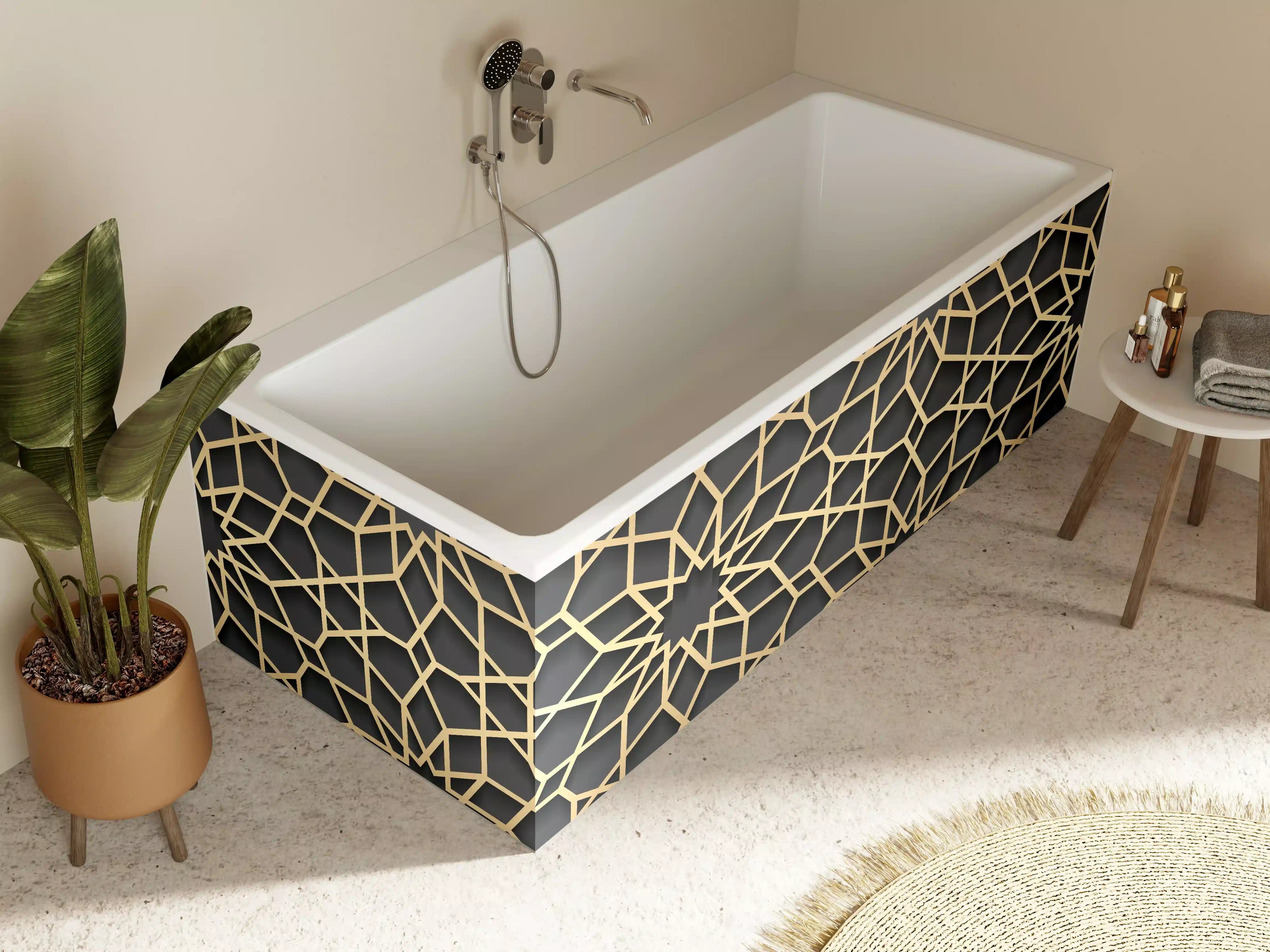 Badewannen-Rückwand - Orientalische Muster