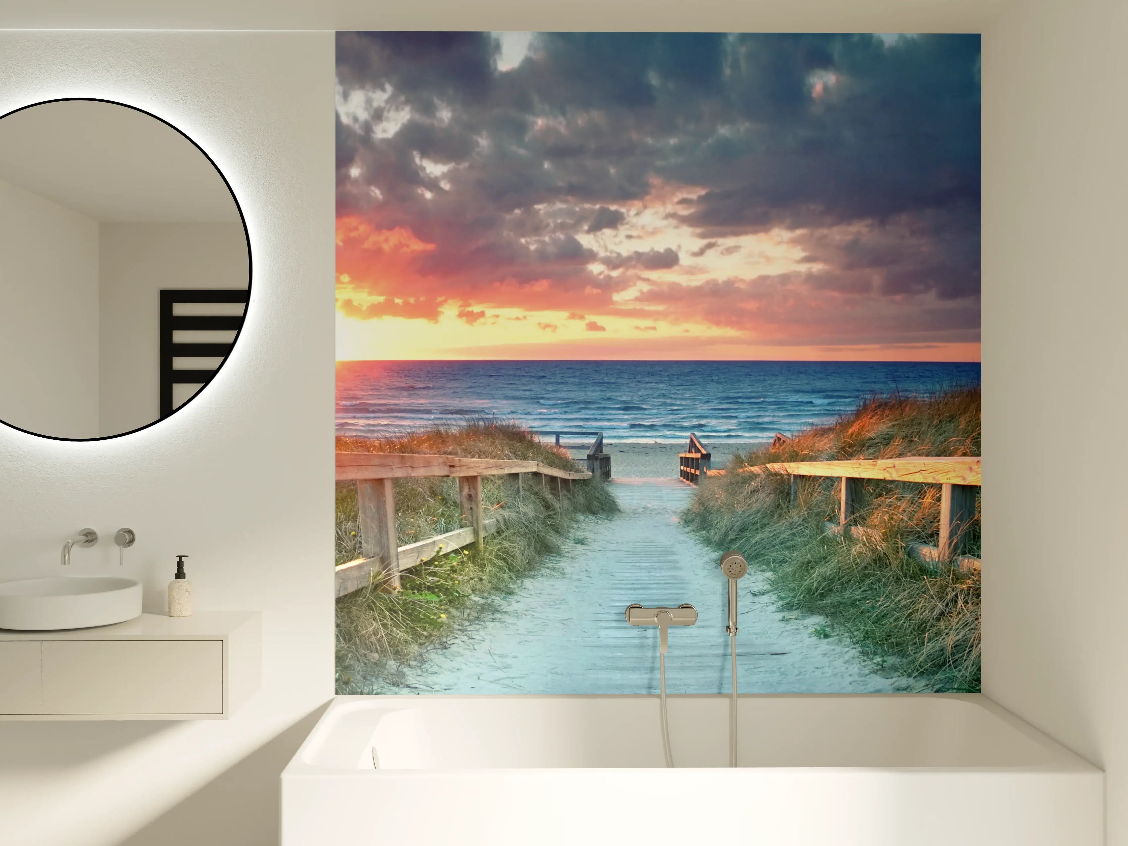 Badewannen-Rückwand - Ostseepanorama