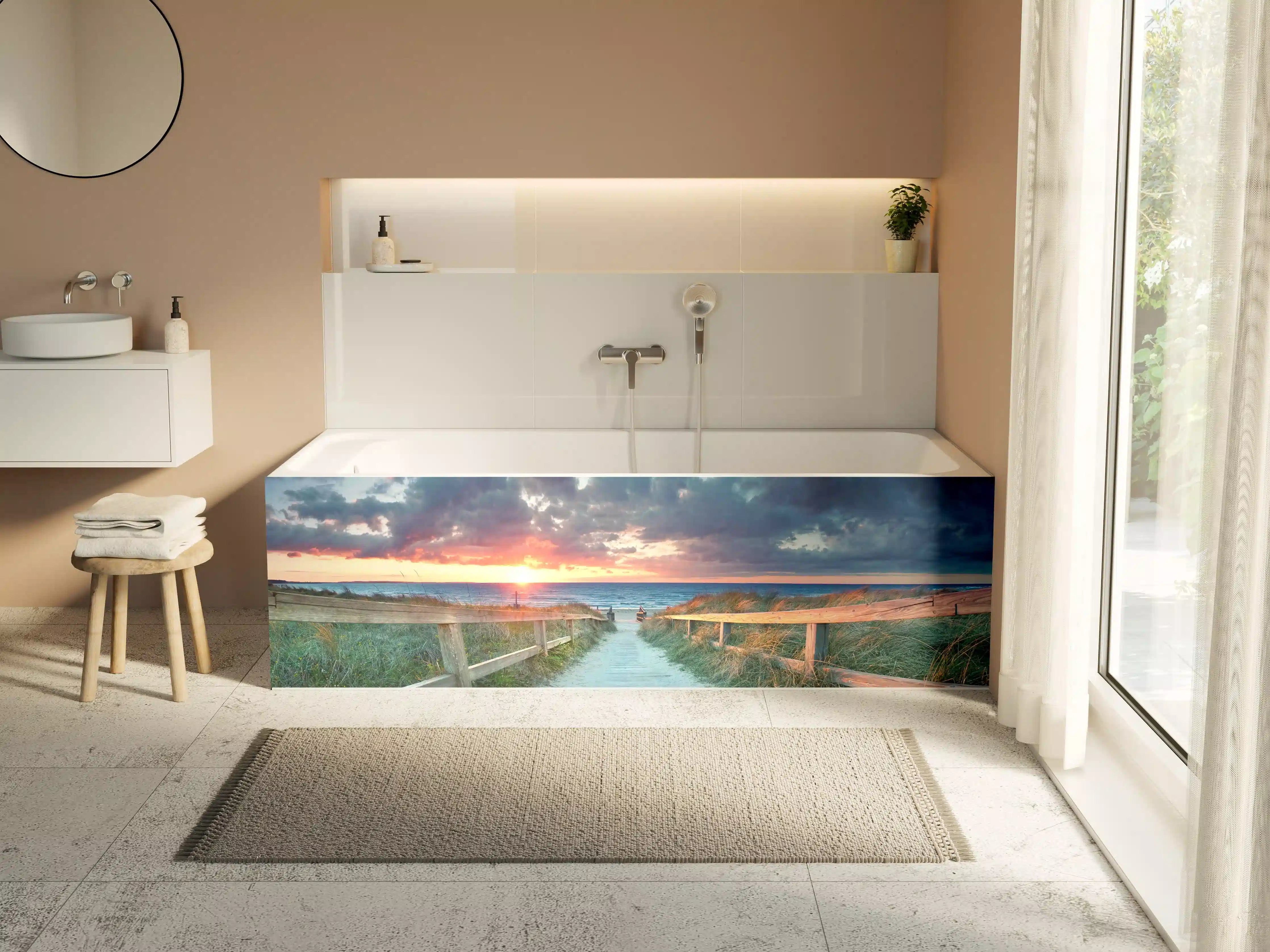 Badewannen-Rückwand - Ostseepanorama