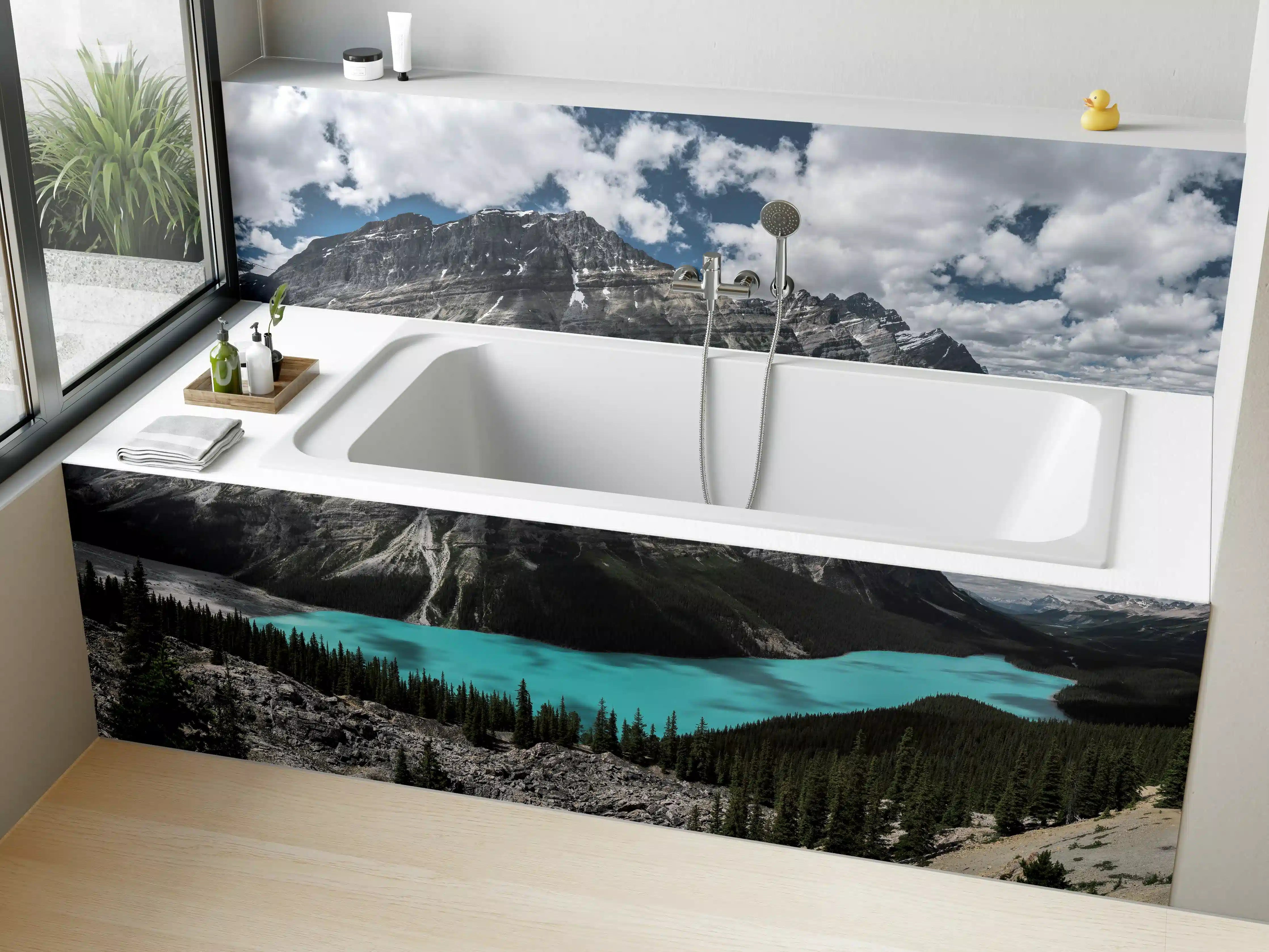Badewannen-Rückwand - Panorama von Banff National Park (Kanada)