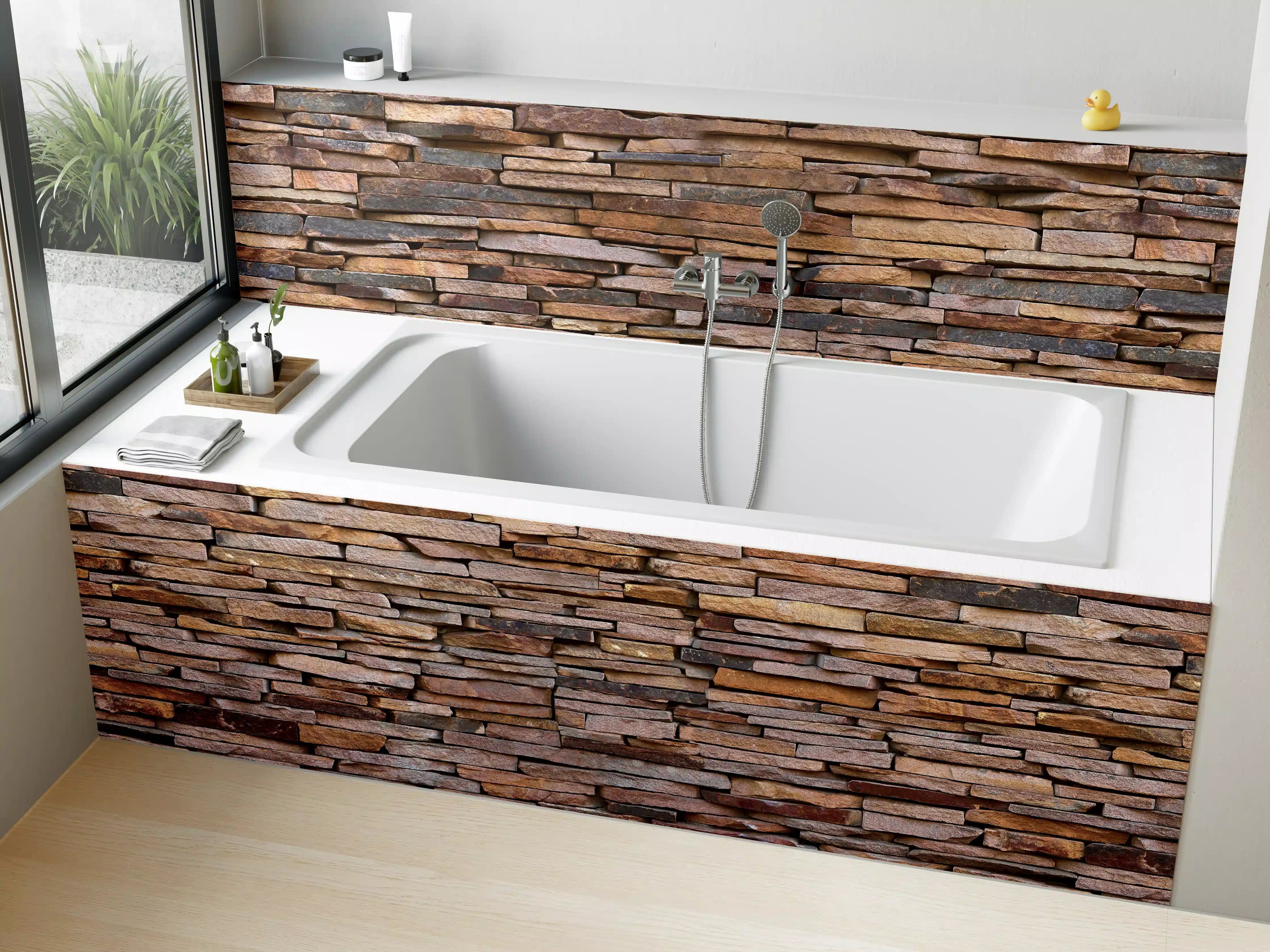 Badewannen-Rückwand - Panoramaplatte Granit