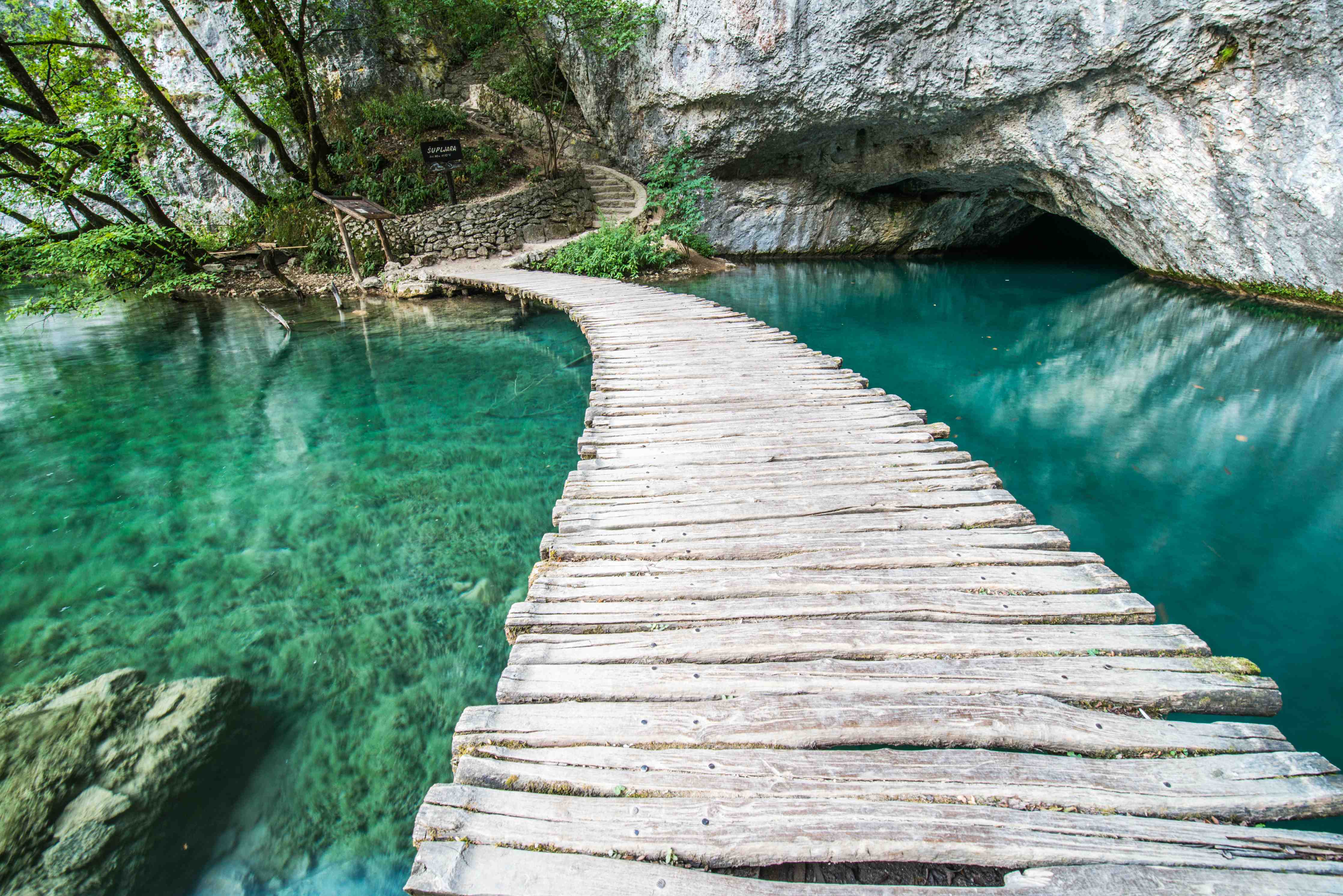 Badewannen-Rückwand-Plitvicer Brücke in Kroatien
