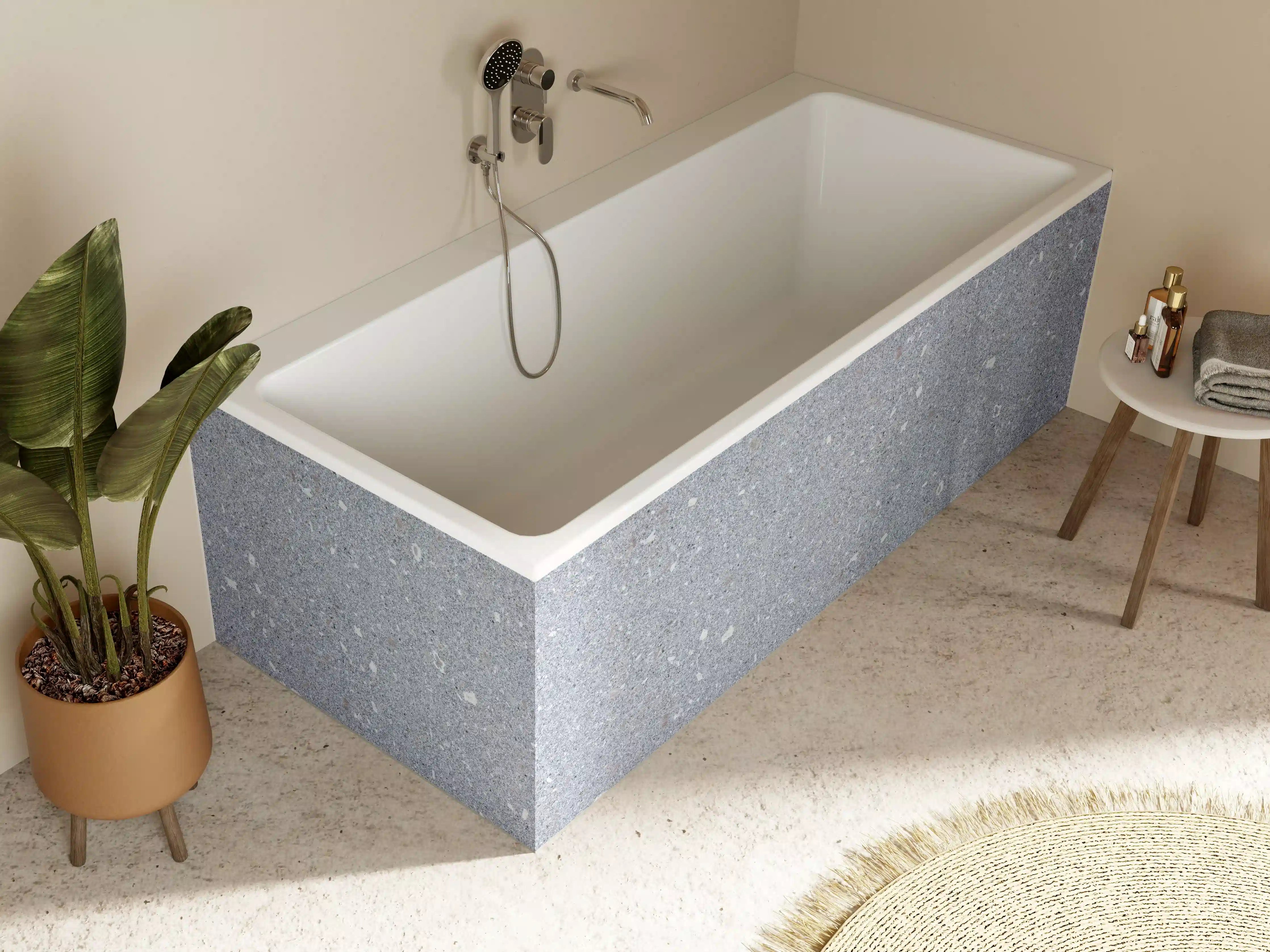 Badewannen-Rückwand - Polierter Naturgranit