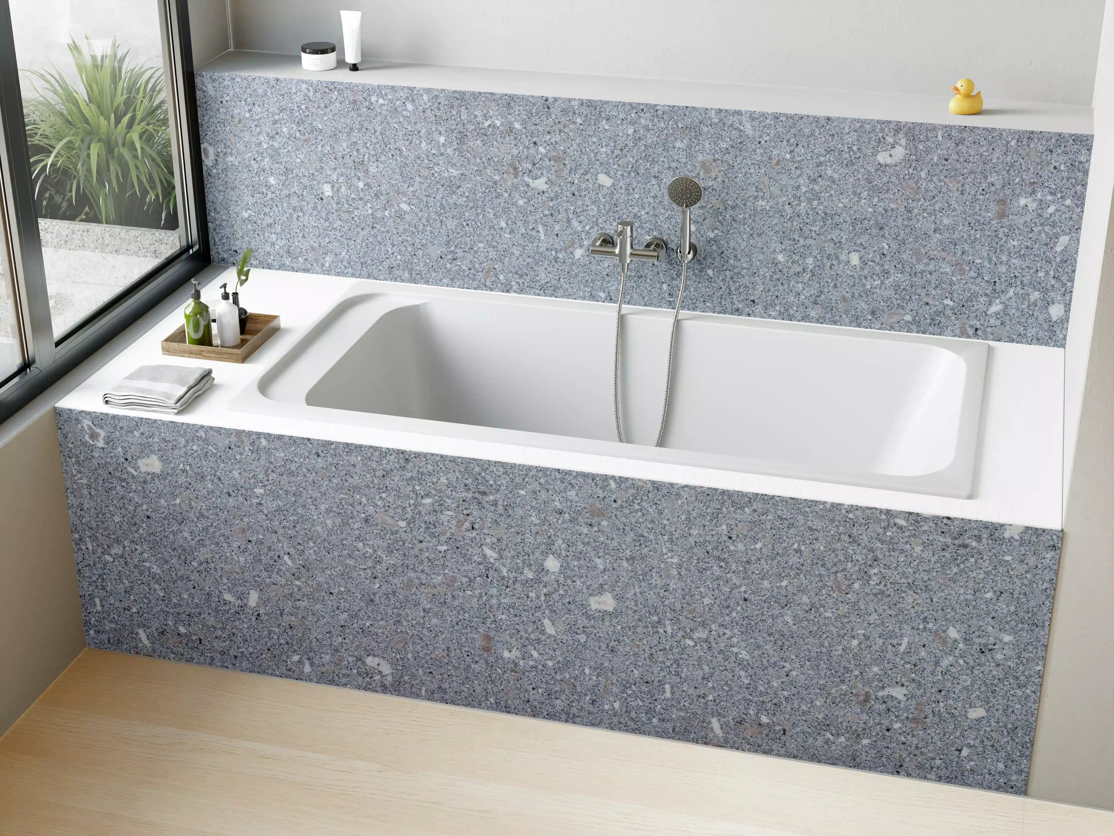 Badewannen-Rückwand - Polierter Naturgranit