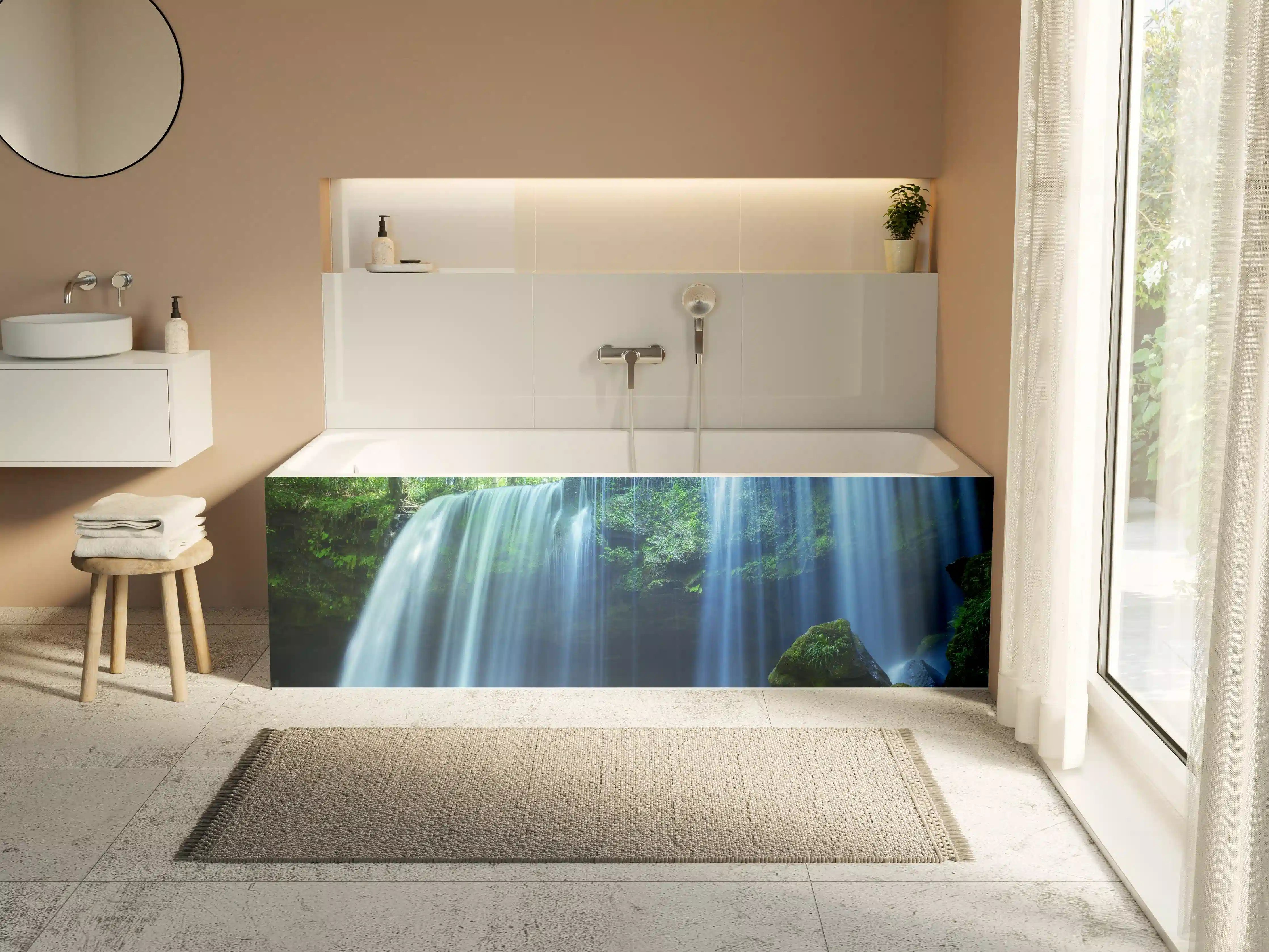 Badewannen-Rückwand - Prächtiger Nabigataki-Wasserfall