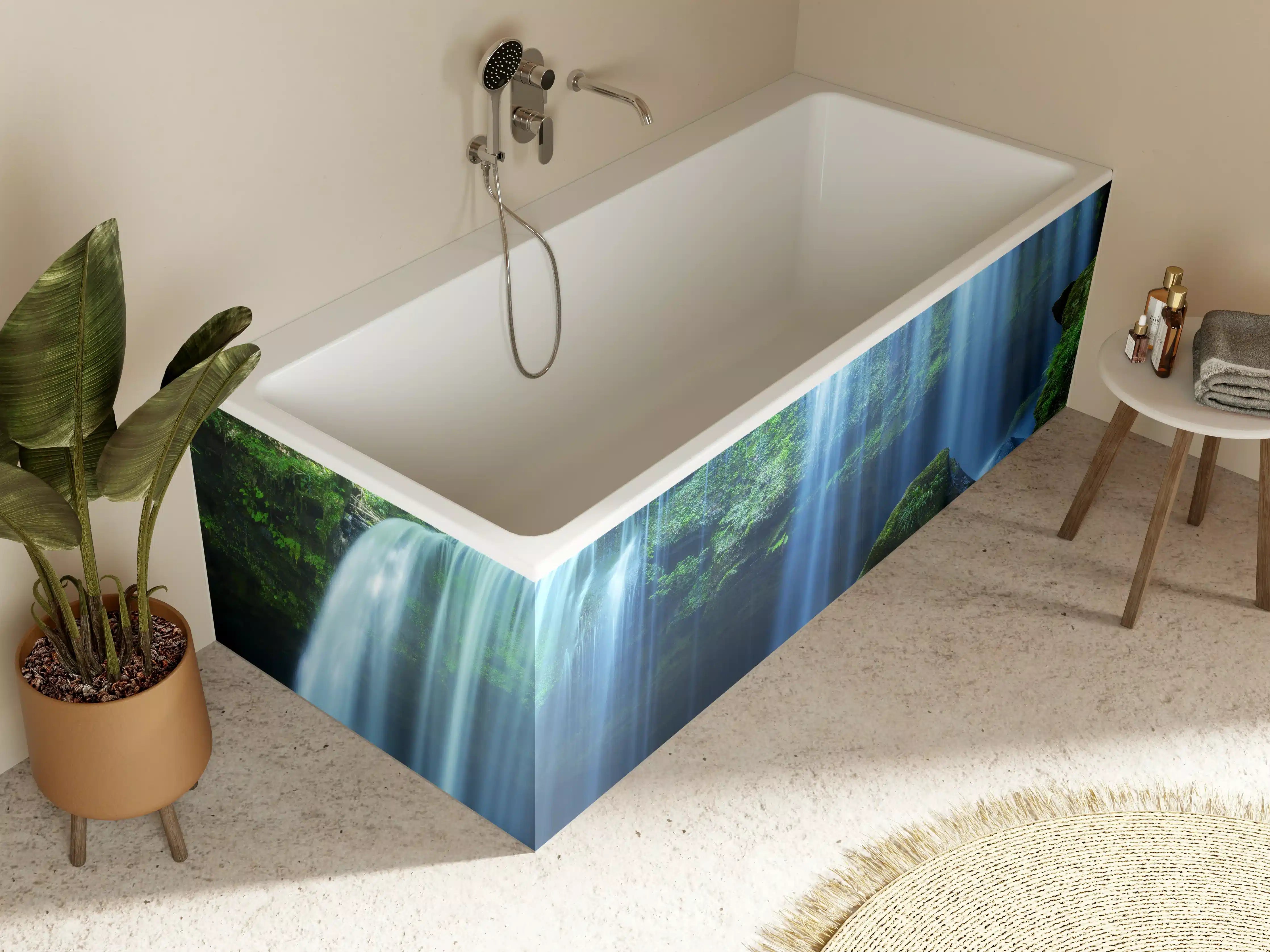 Badewannen-Rückwand - Prächtiger Nabigataki-Wasserfall