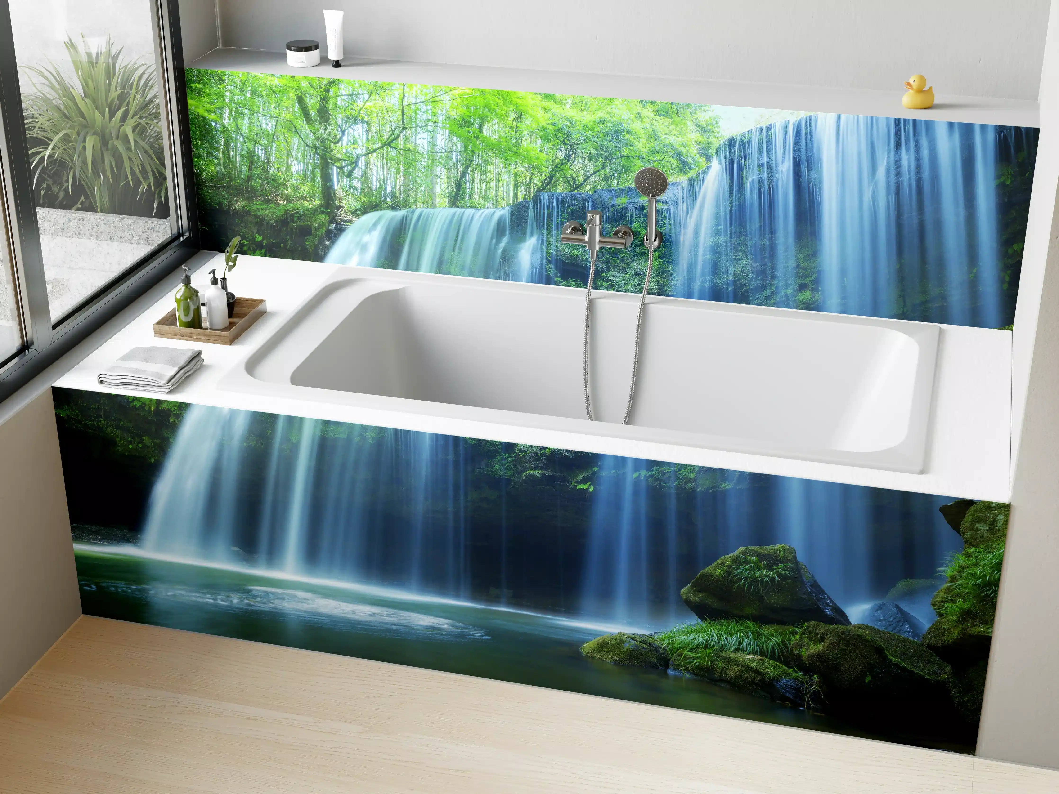 Badewannen-Rückwand - Prächtiger Nabigataki-Wasserfall