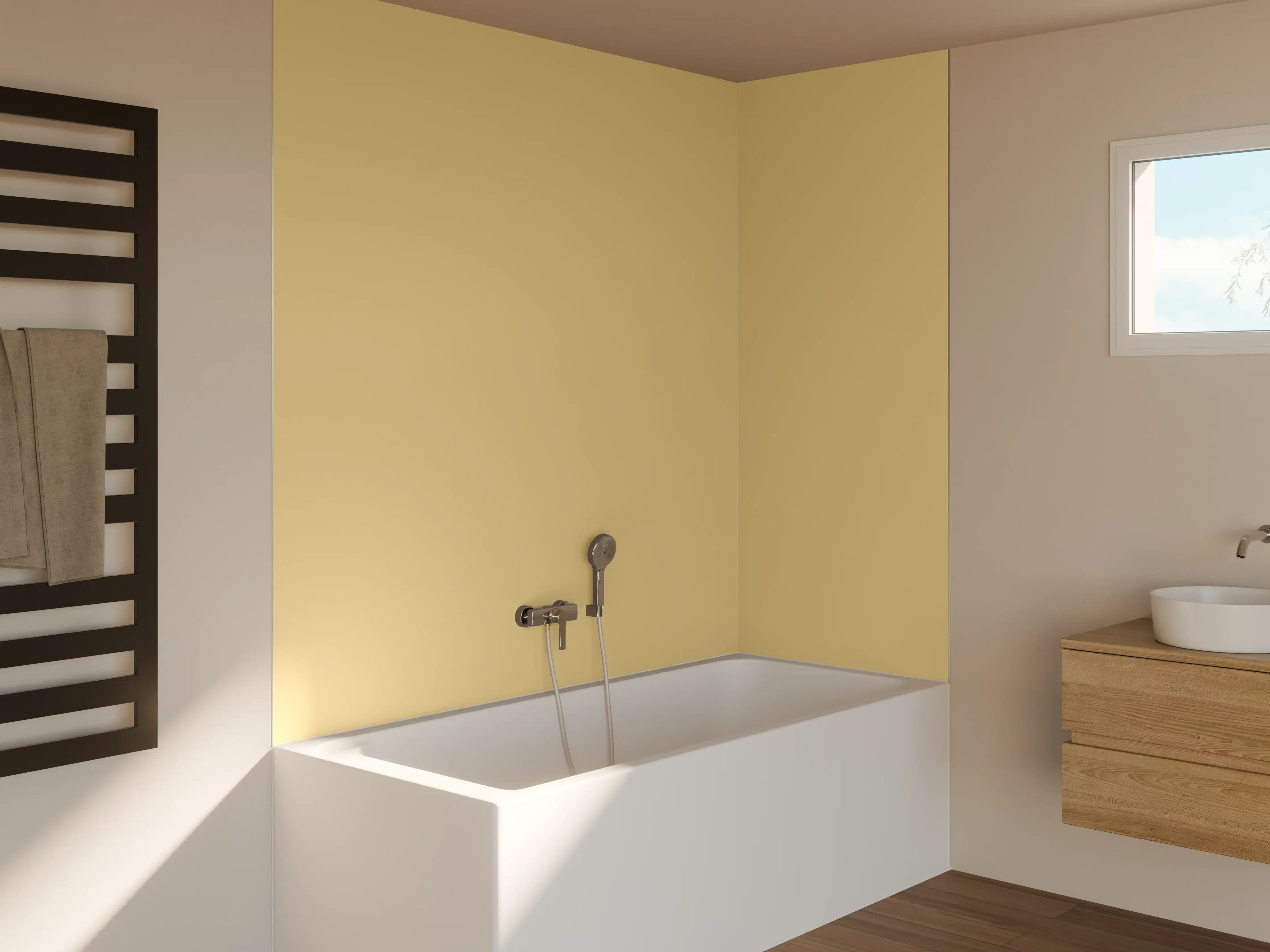 Badewannen-Rückwand - RAL 1001 (Beige)
