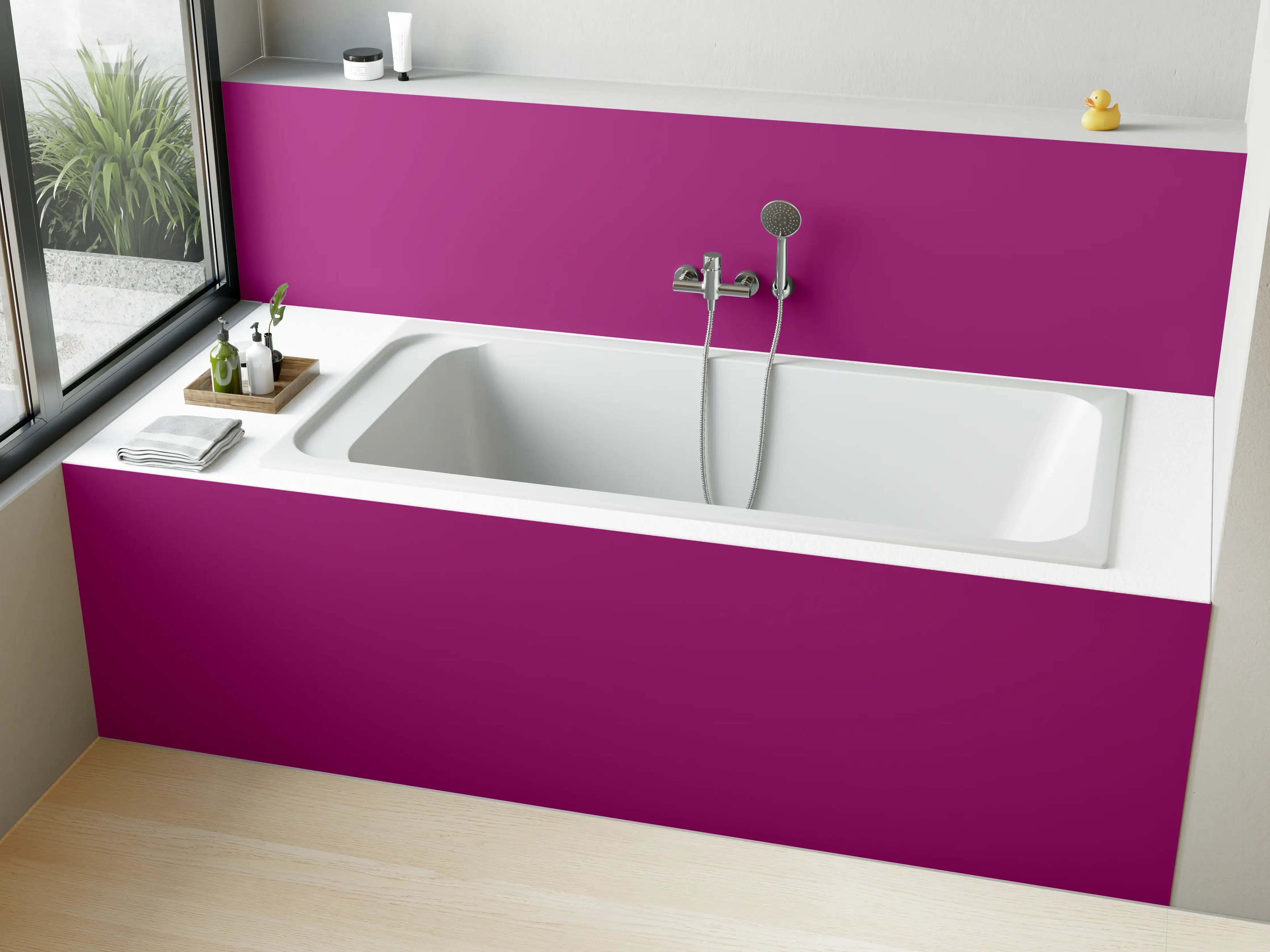 Badewannen-Rückwand - RAL 4006 (Verkehrsviolett)