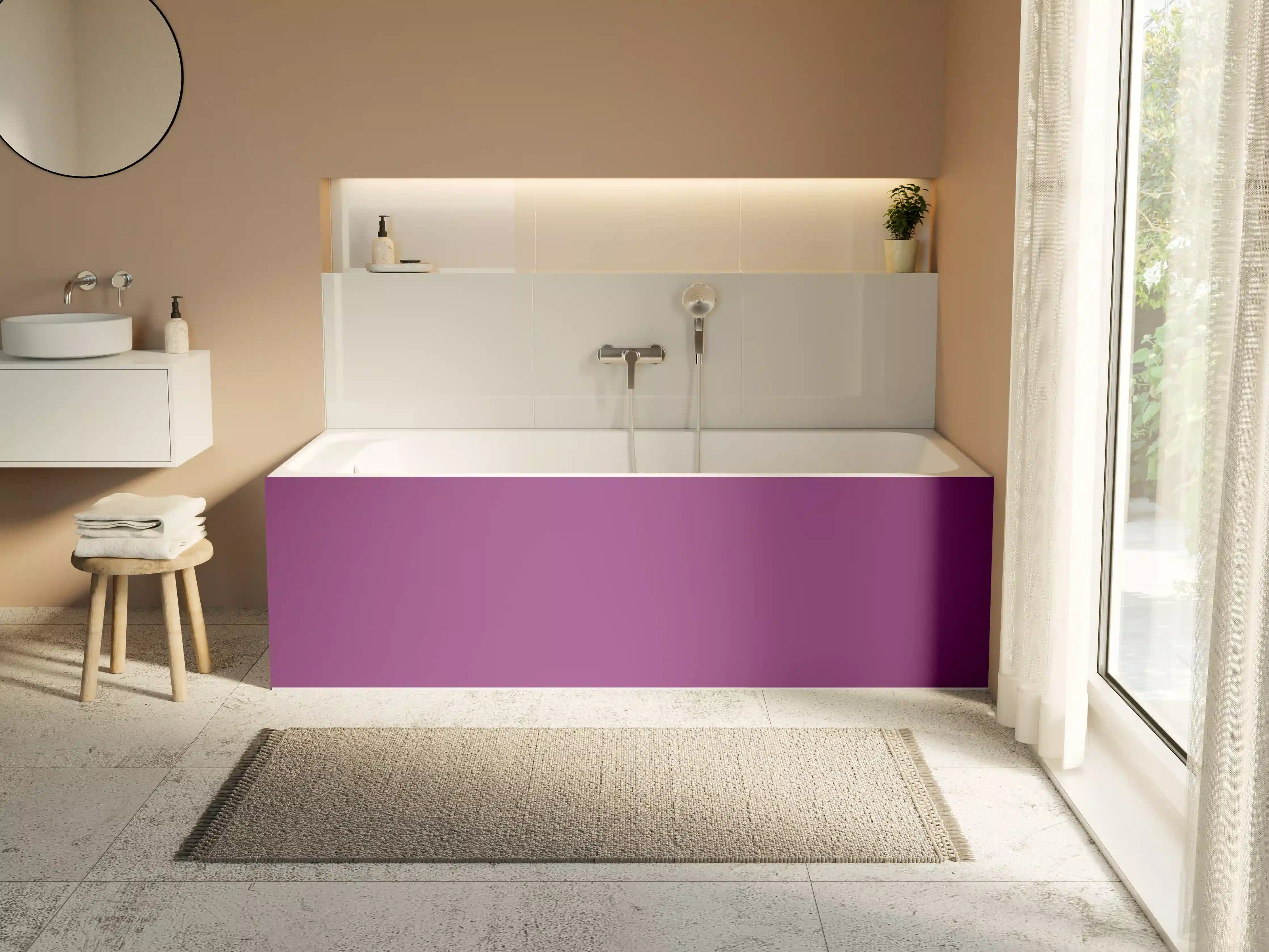 Badewannen-Rückwand - RAL 4008 (Signalviolett)