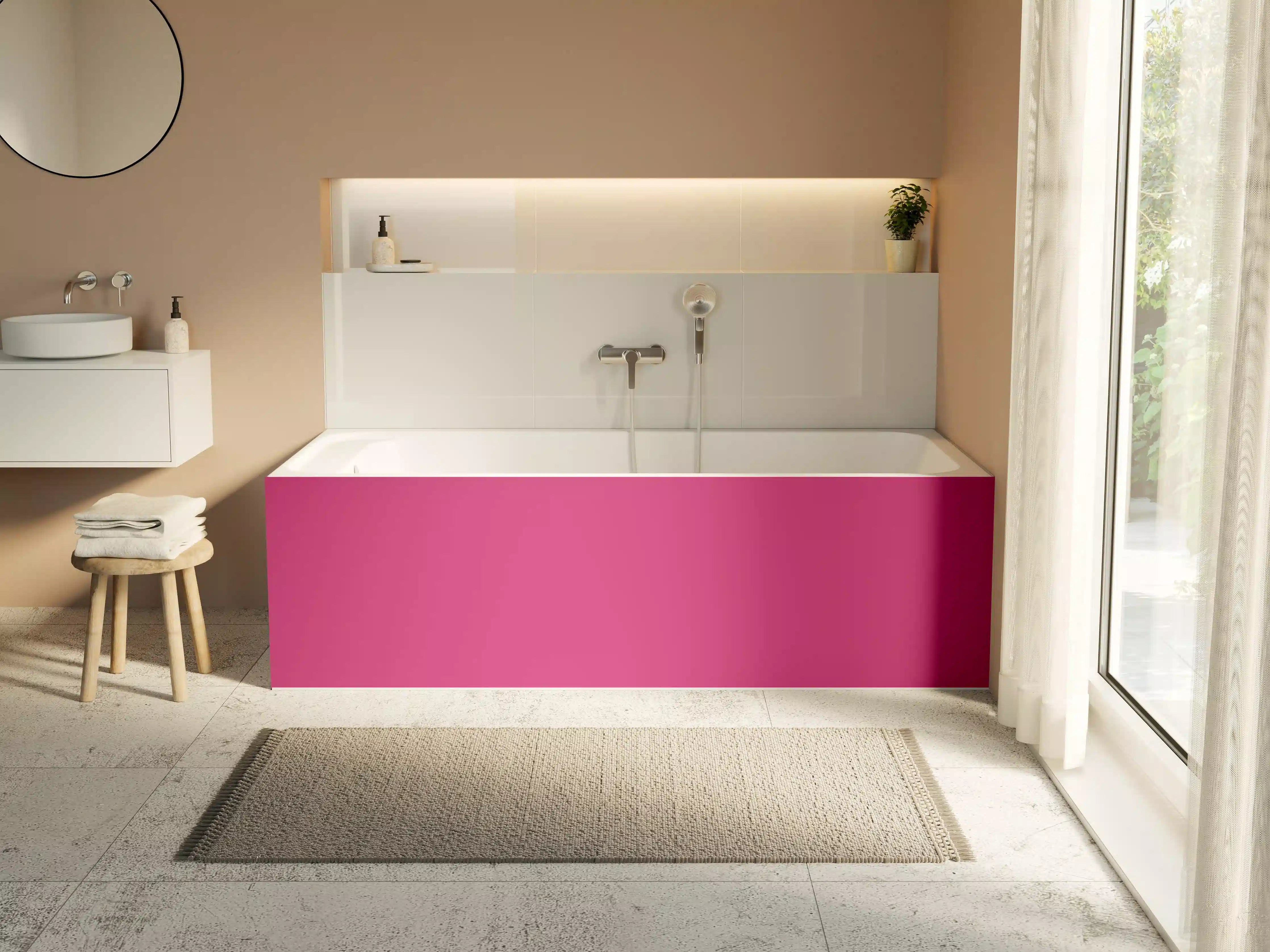 Badewannen-Rückwand - RAL 4010 (Telemagenta)