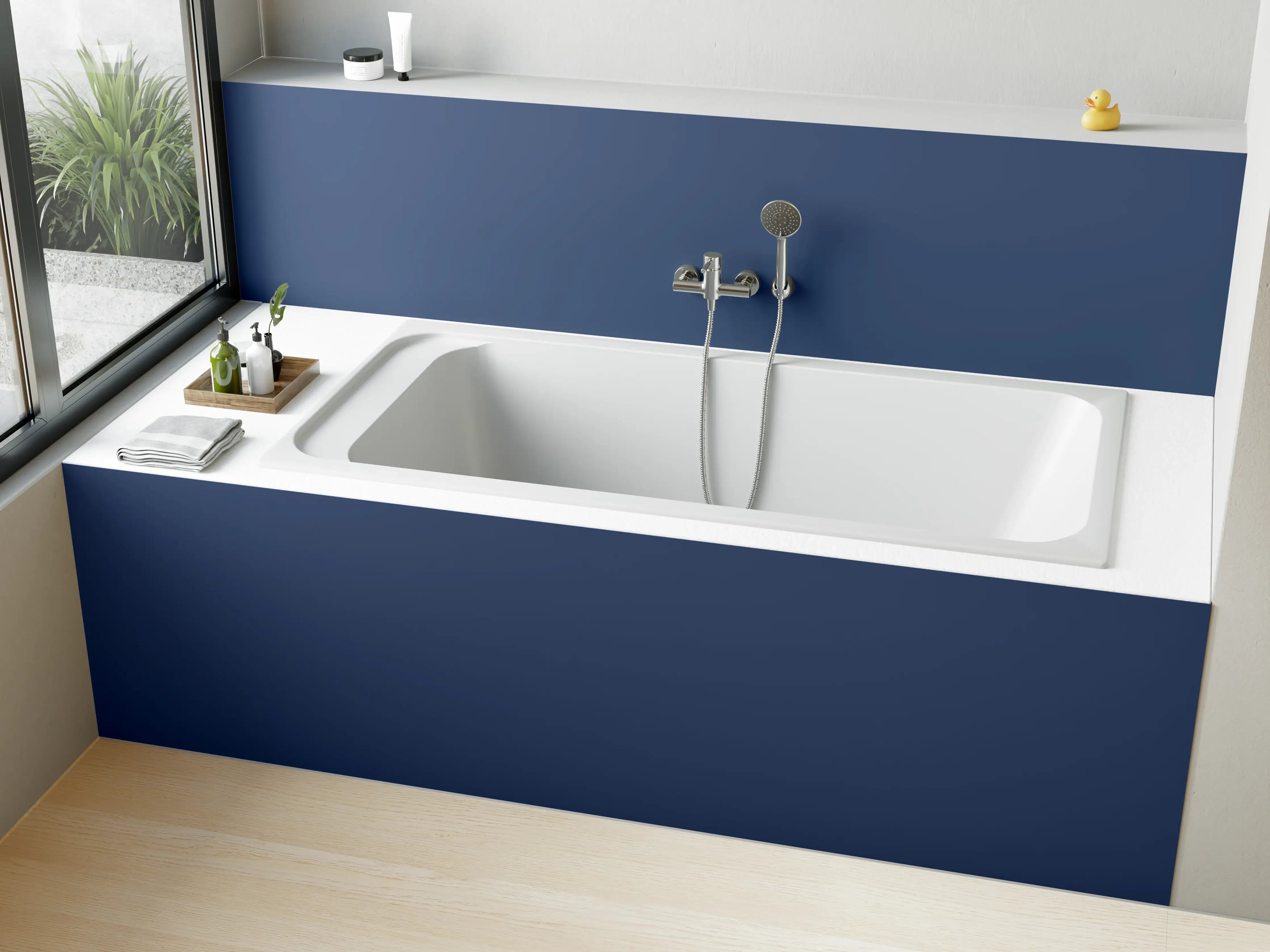 Badewannen-Rückwand - RAL 5000 (Violettblau)