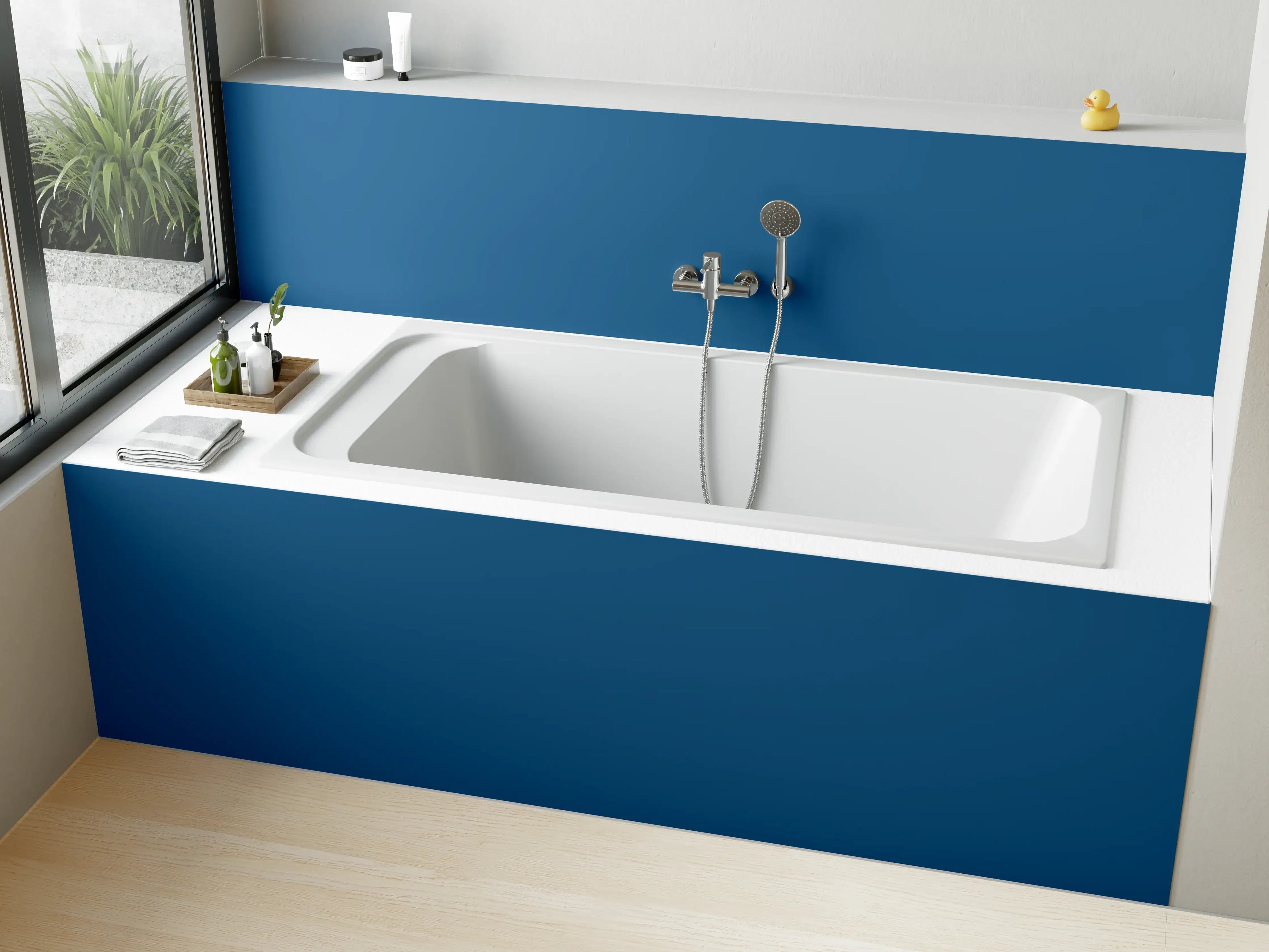 Badewannen-Rückwand - RAL 5019 (Capri-Blau)