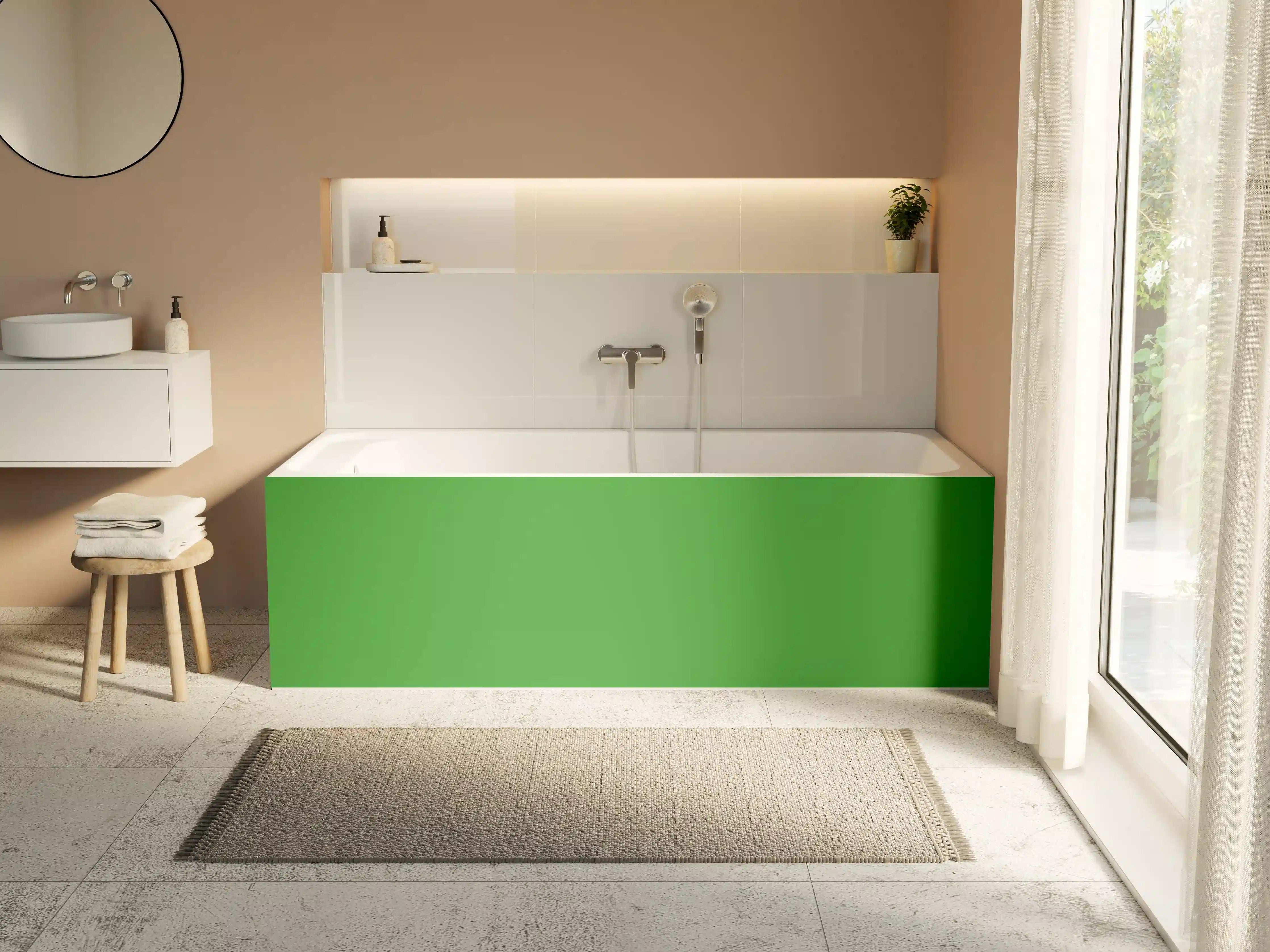 Badewannen-Rückwand - RAL 6018 (Gelbgrün)