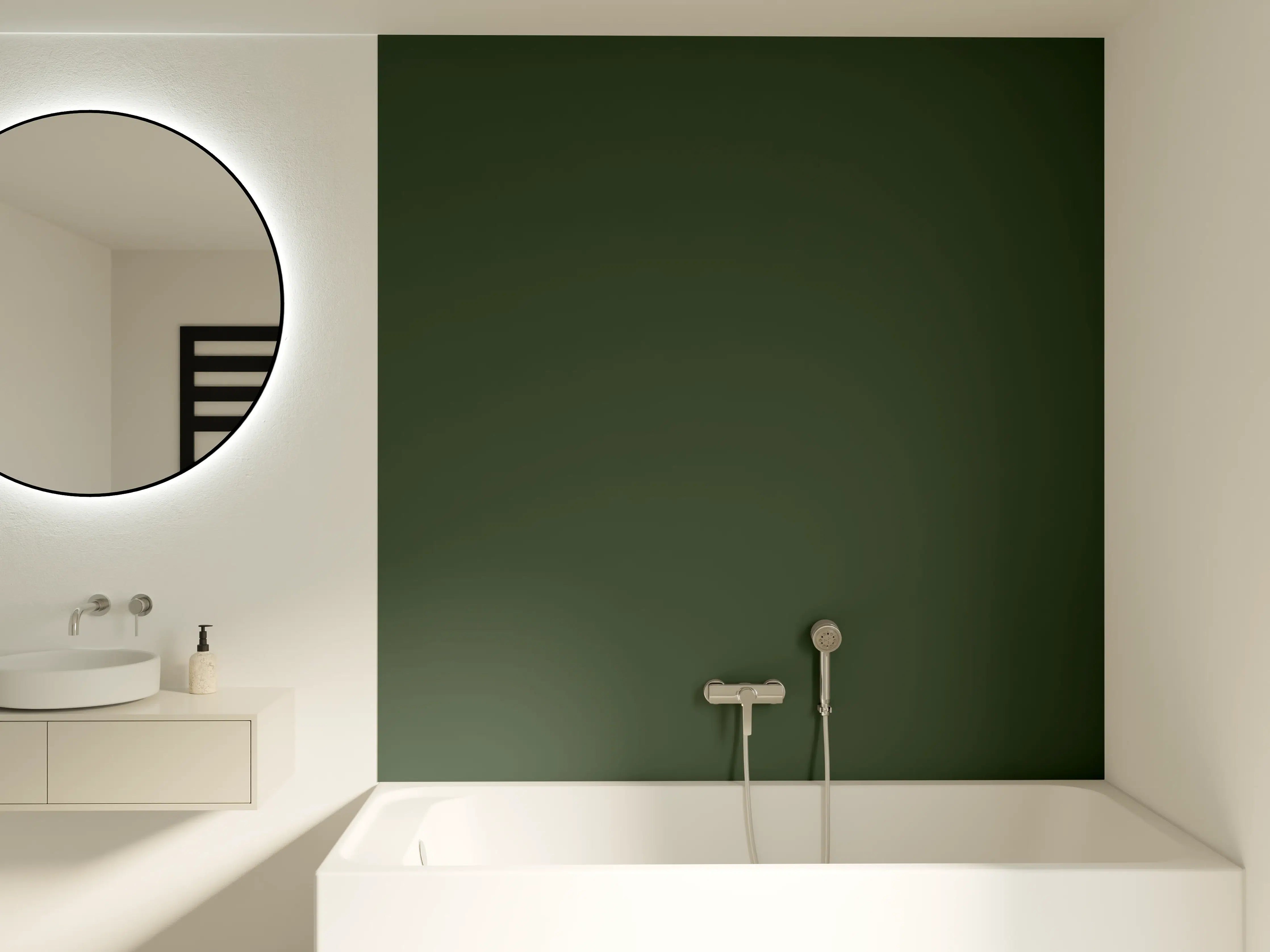 Badewannen-Rückwand - RAL 6020 (Chromgrün)