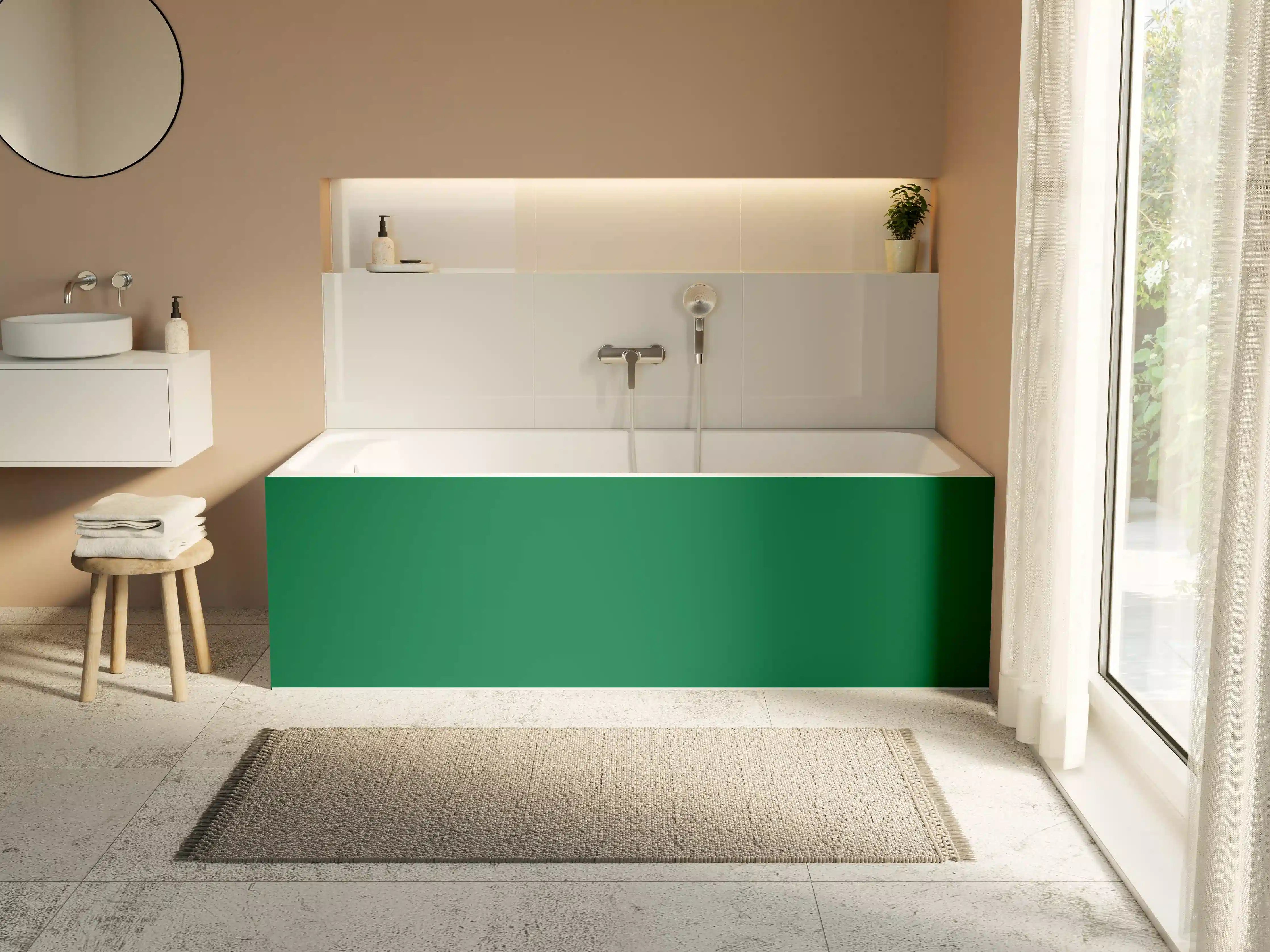 Badewannen-Rückwand - RAL 6029 (Mintgrün)