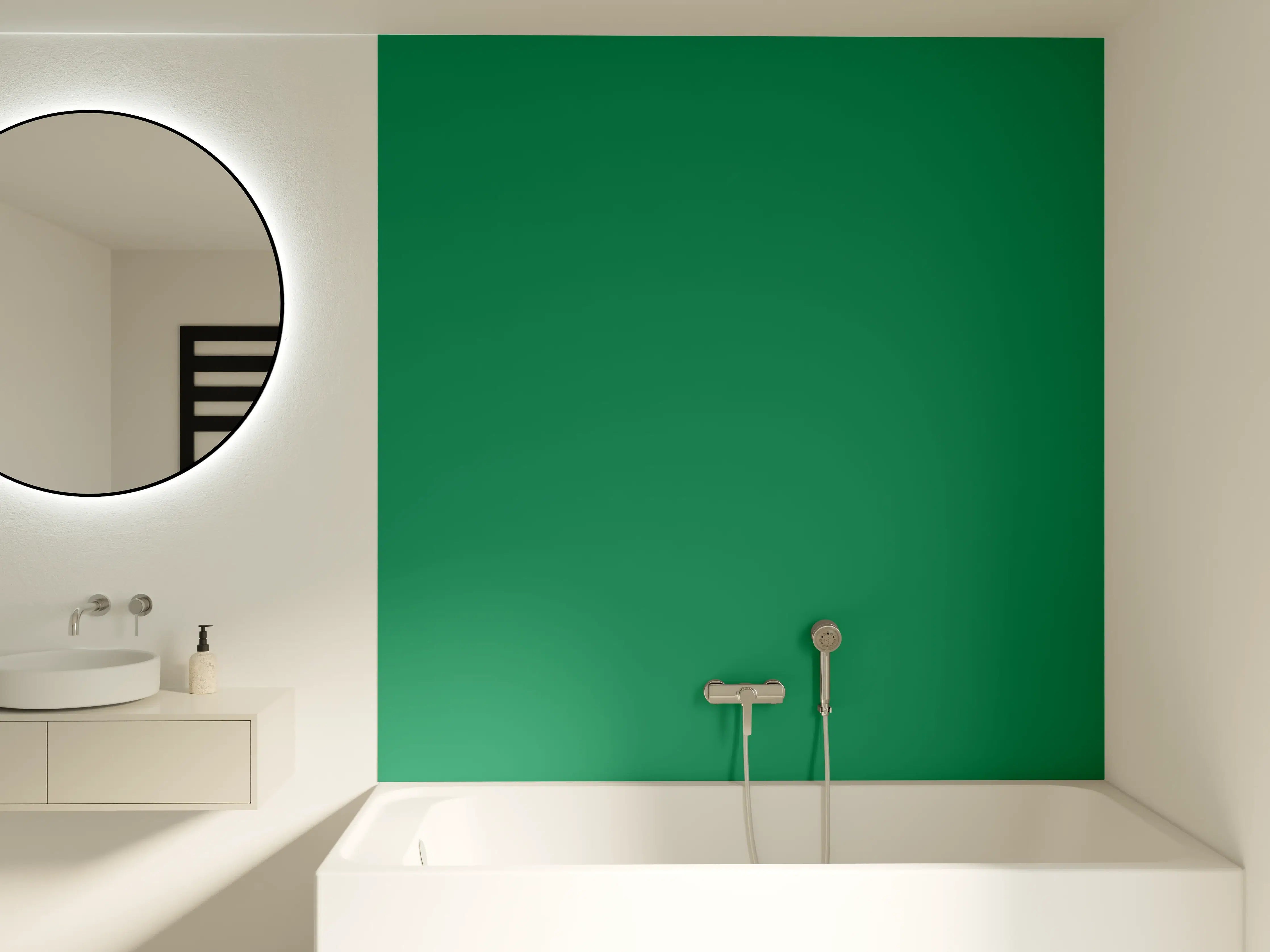 Badewannen-Rückwand - RAL 6032 (Signalgrün)