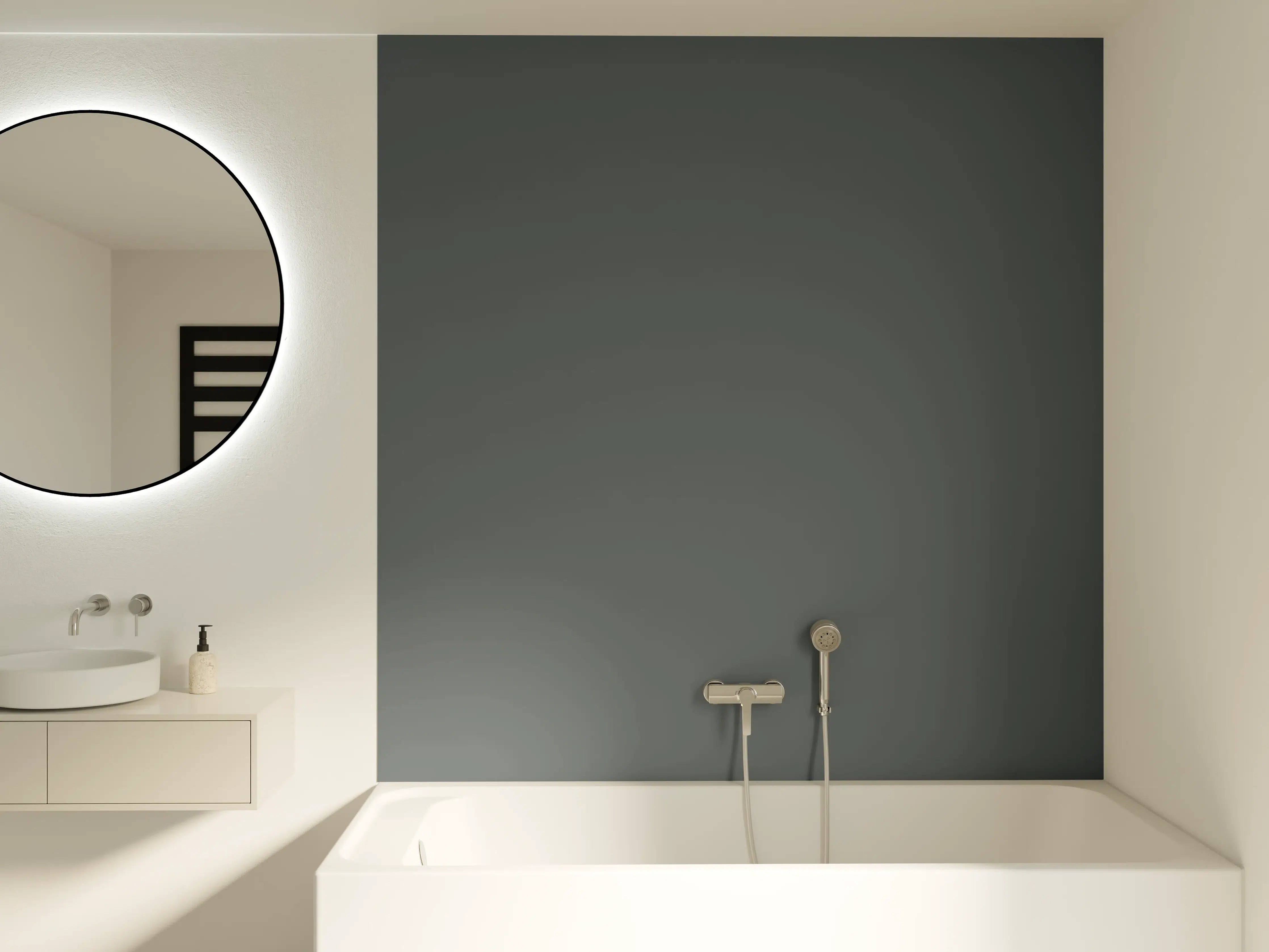 Badewannen-Rückwand - RAL 7012 (Basaltgrau)