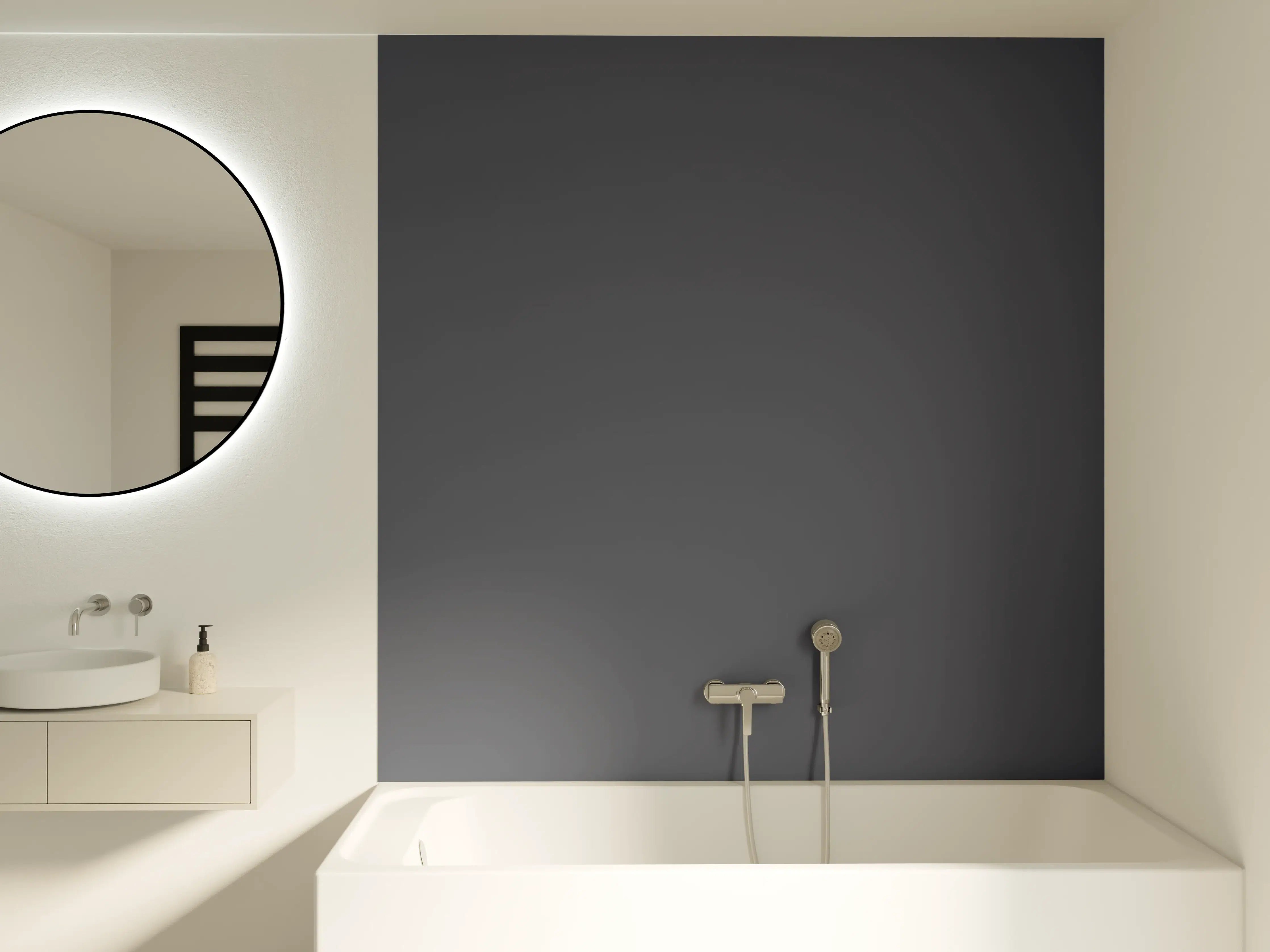 Badewannen-Rückwand - RAL 7015 (Schiefergrau)