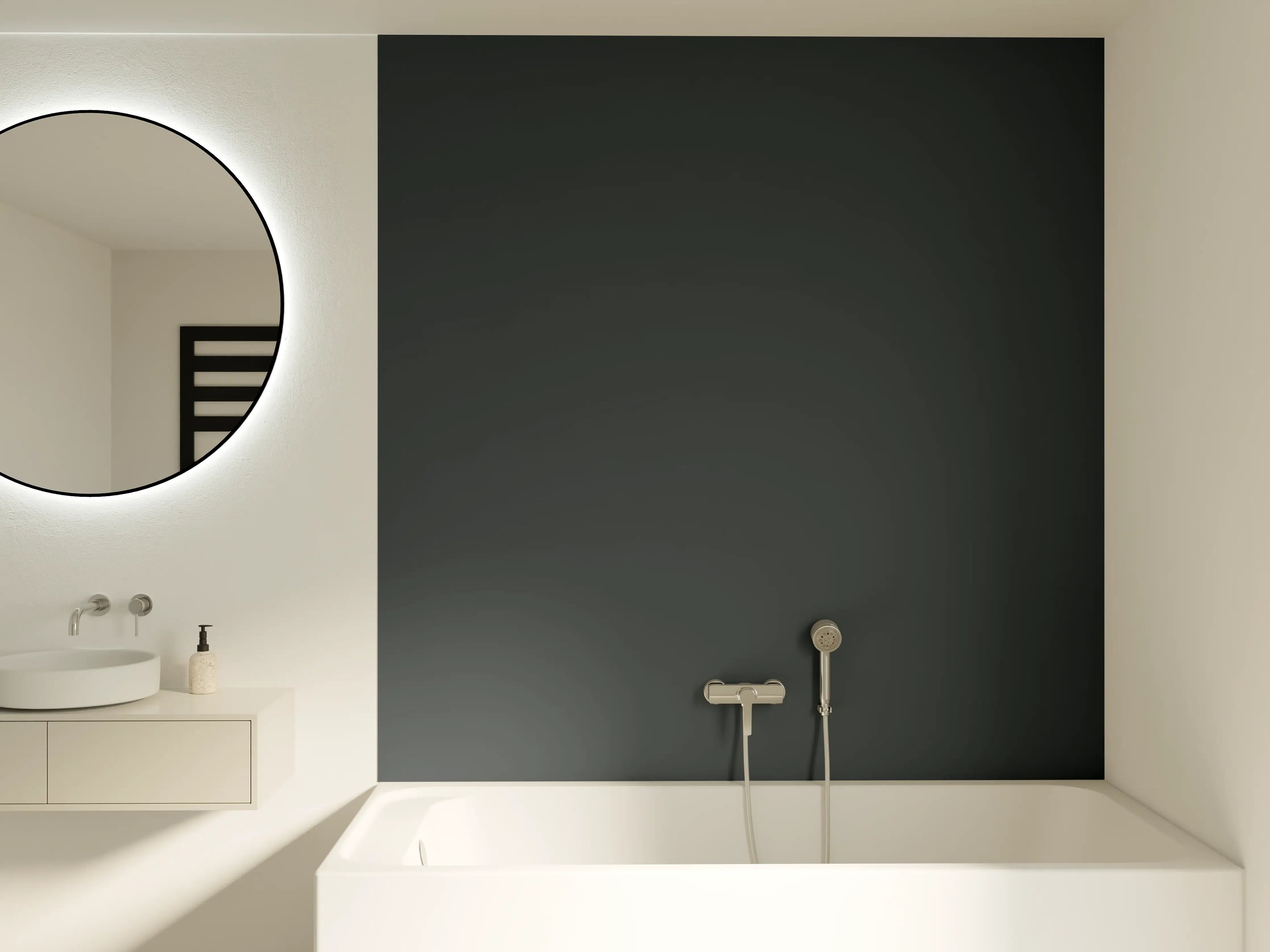 Badewannen-Rückwand - RAL 7016 (Anthrazitgrau)