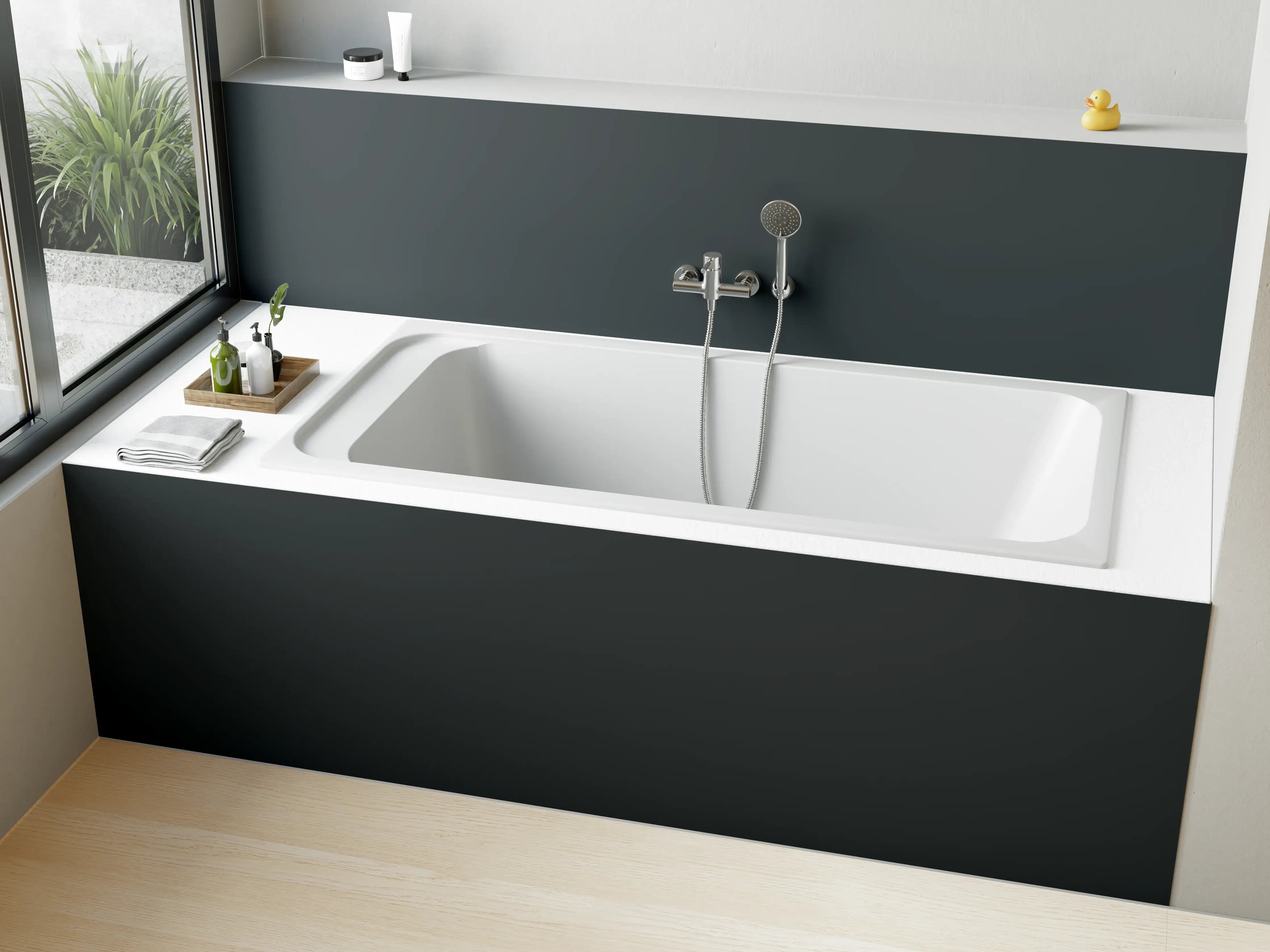 Badewannen-Rückwand - RAL 7016 (Anthrazitgrau)