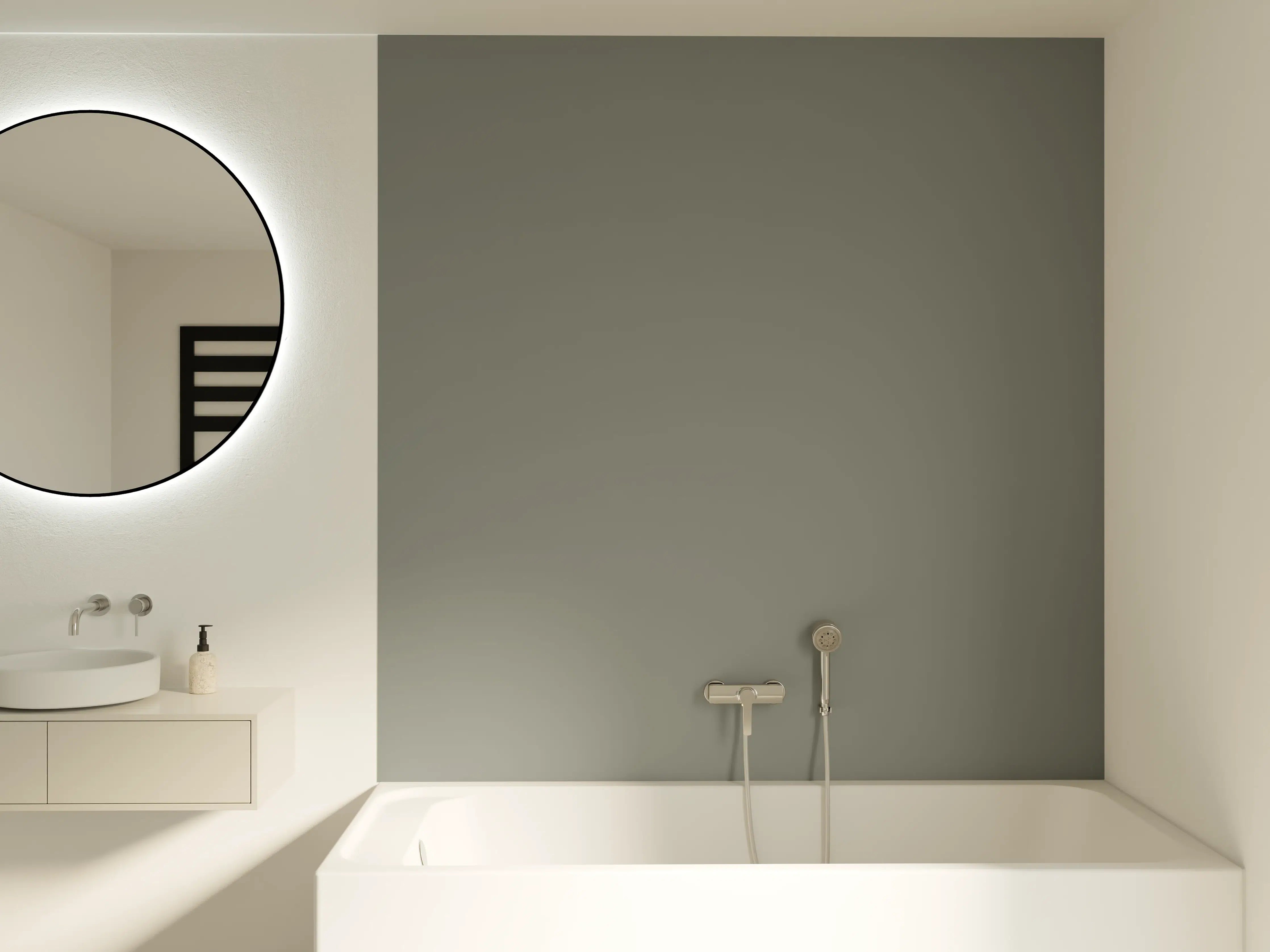 Badewannen-Rückwand - RAL 7023 (Betongrau)