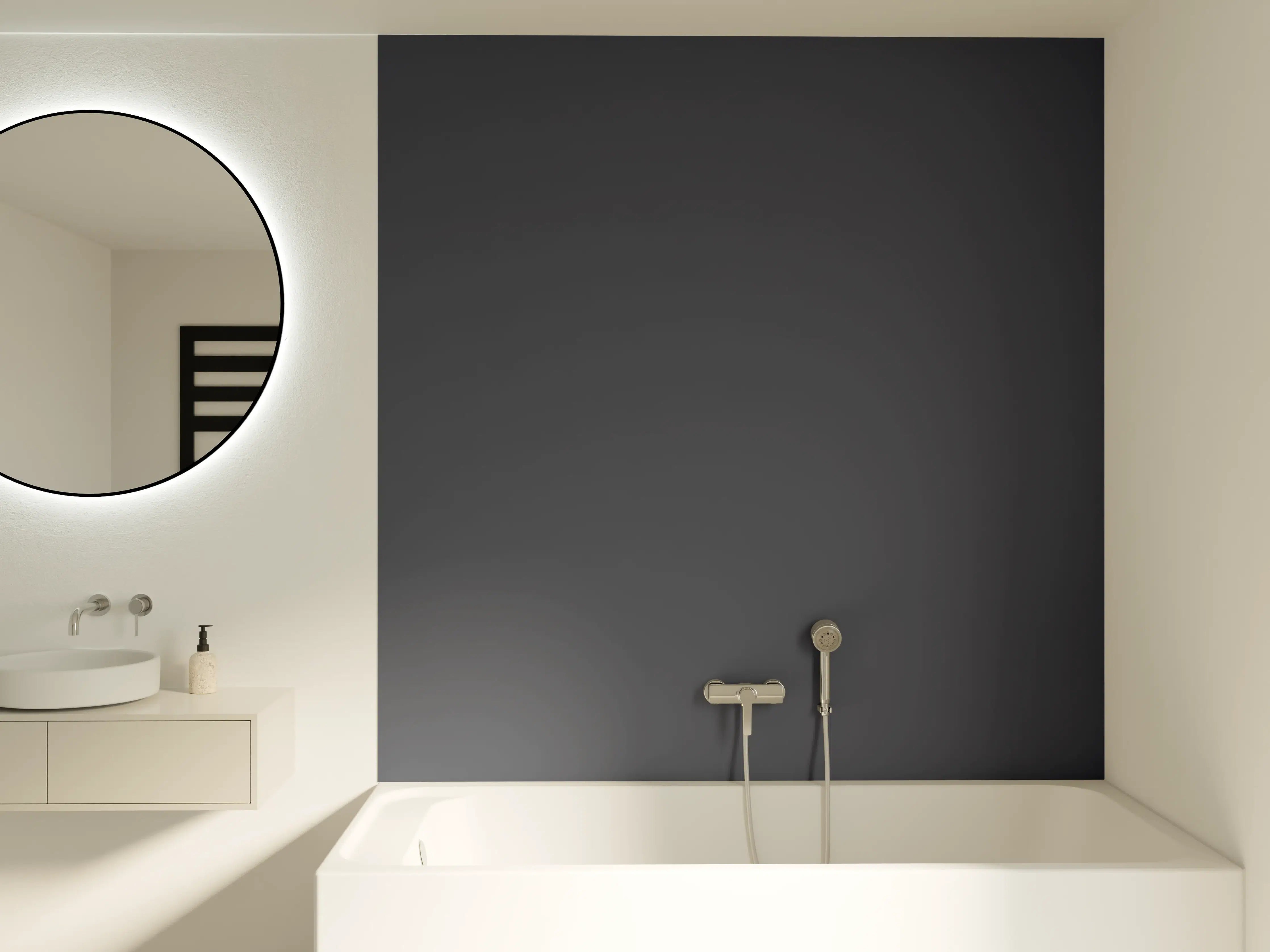 Badewannen-Rückwand - RAL 7024 (Graphitgrau)