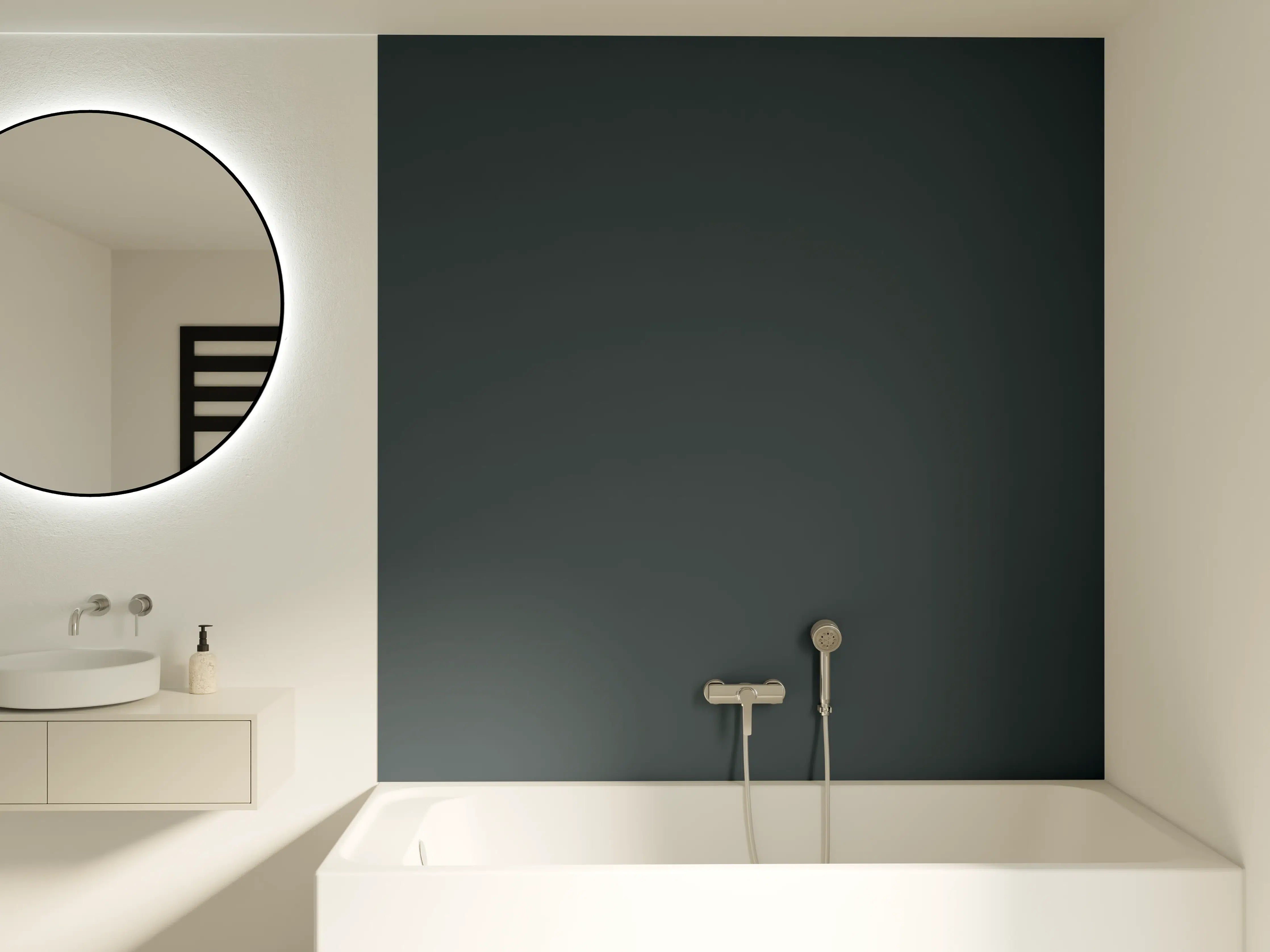 Badewannen-Rückwand - RAL 7026 (Granitgrau)