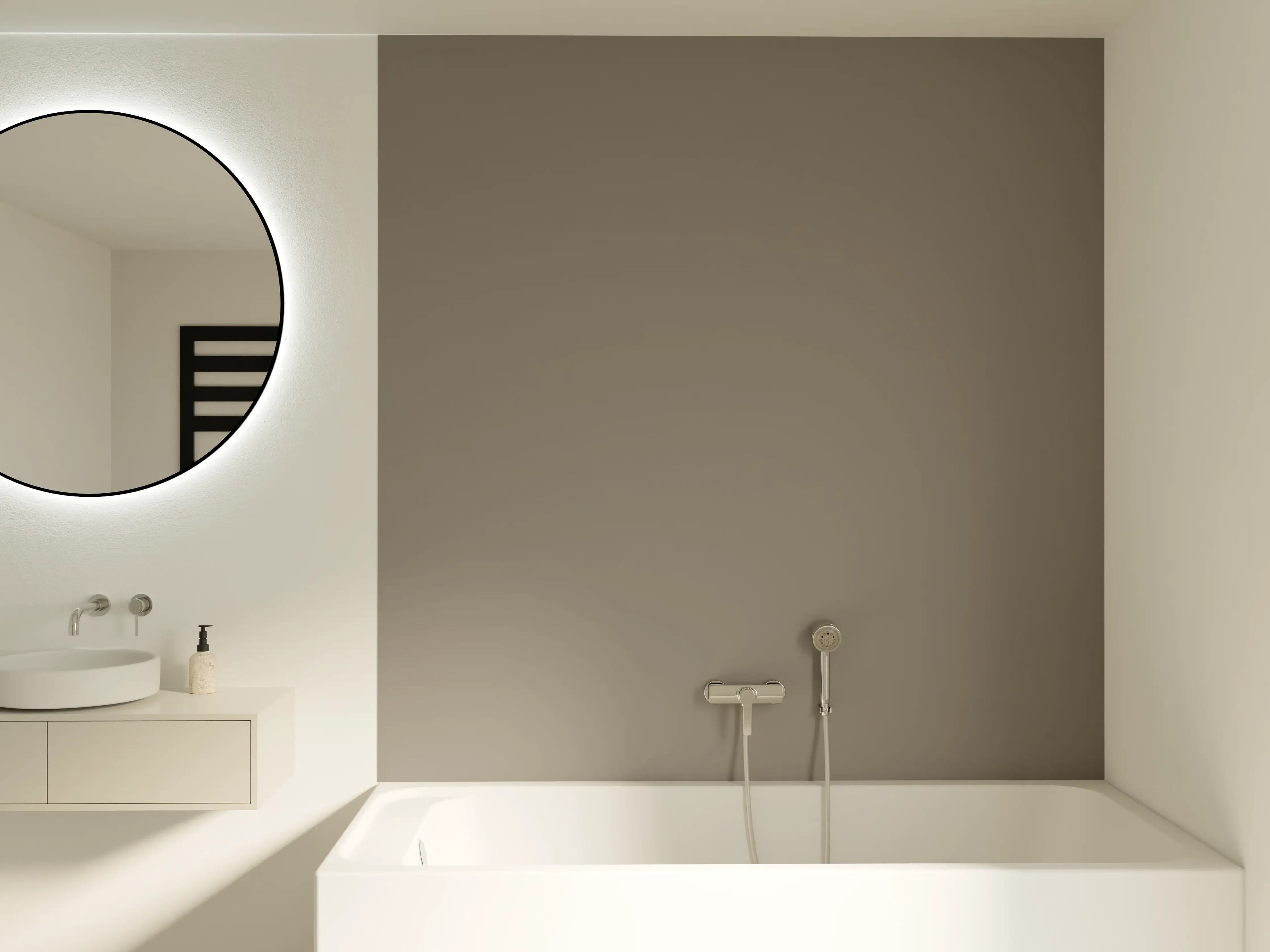 Badewannen-Rückwand - RAL 7048 (Perlmuttgrau)