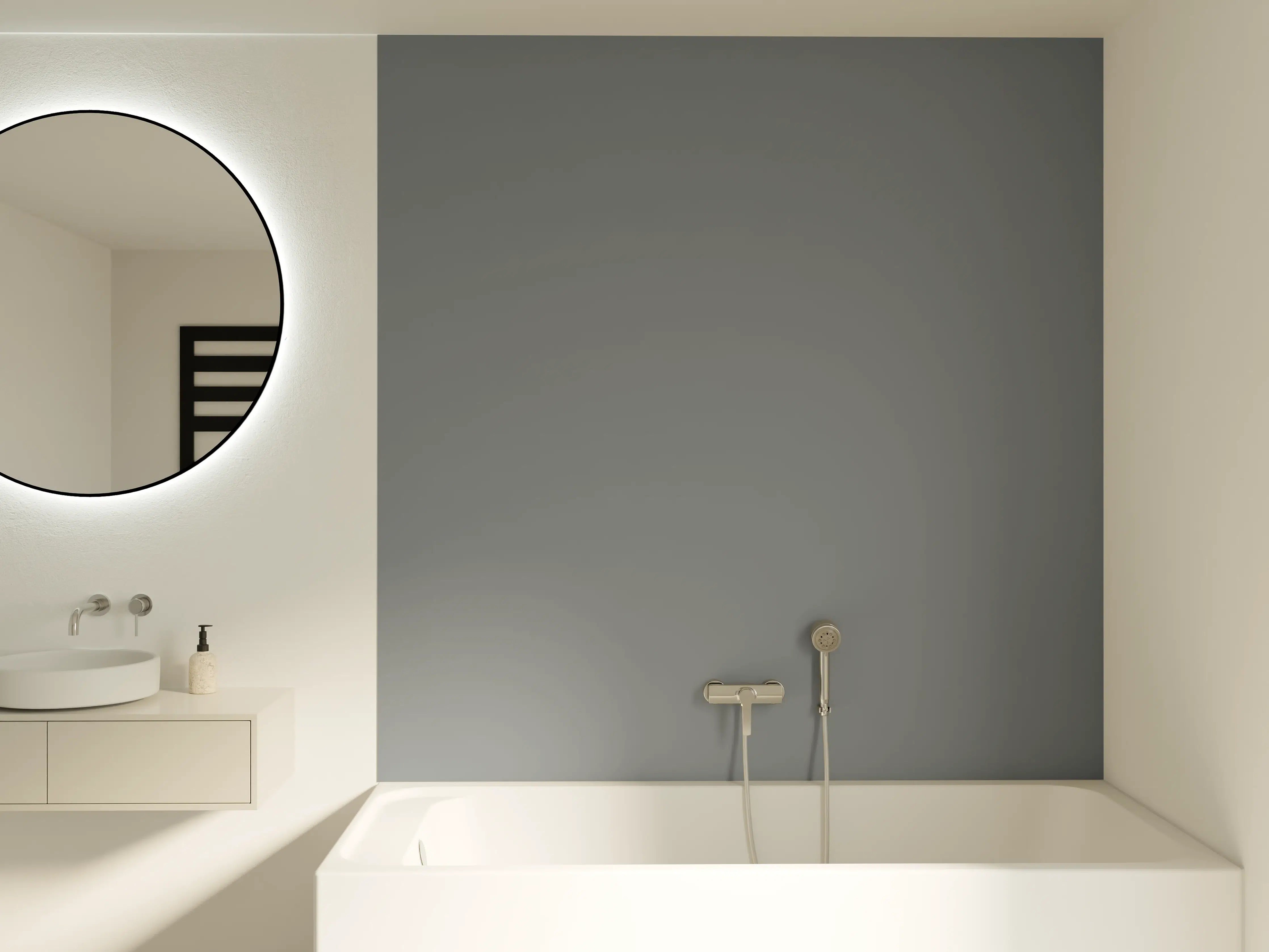 Badewannen-Rückwand - RAL 9023 (Perlgrau dunkelgrau)