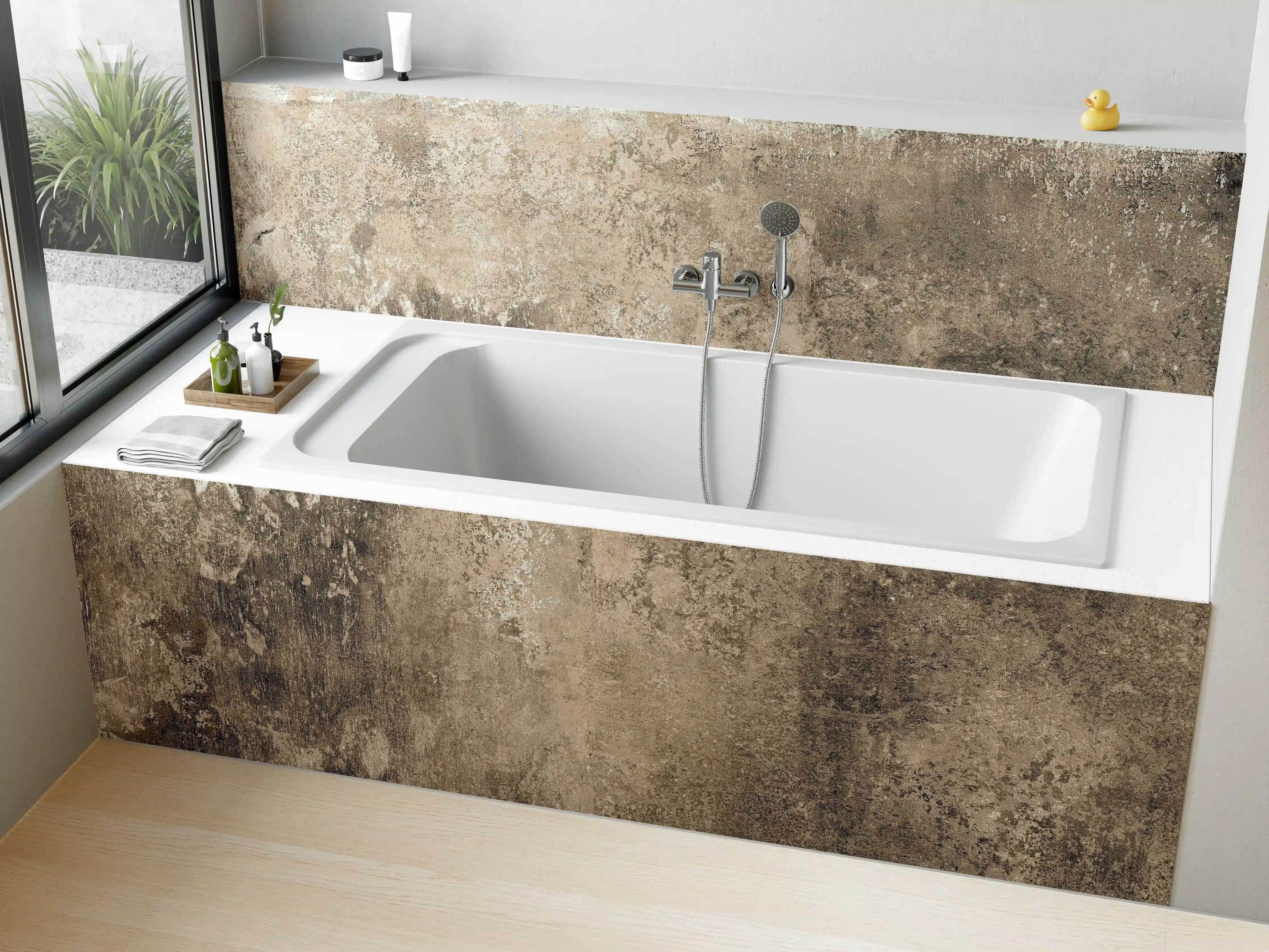 Badewannen-Rückwand - Rustikale Marmor Textur - Naturstein