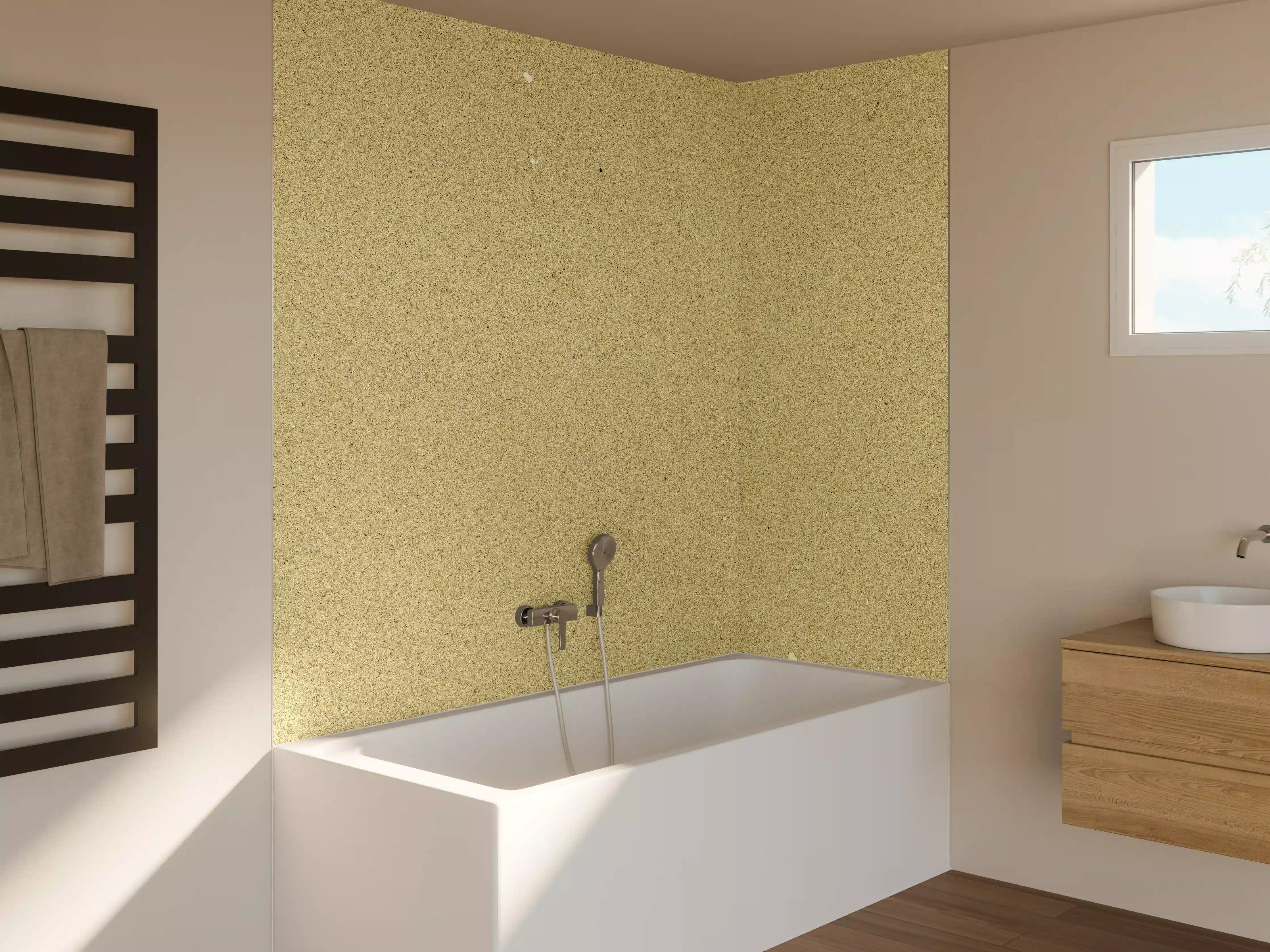 Badewannen-Rückwand - Sandstrand Textur