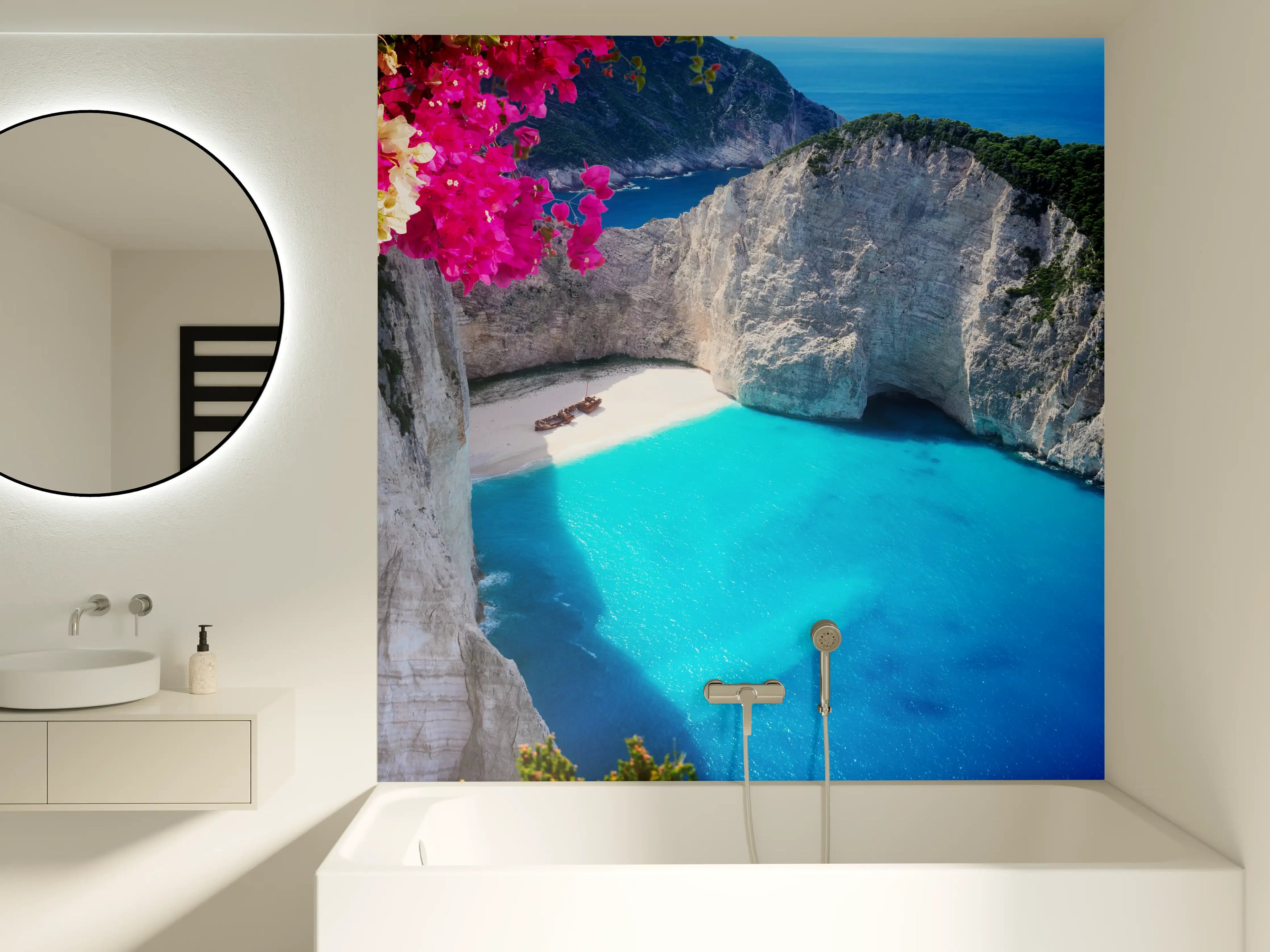 Badewannen-Rückwand - Schöne Landschaft der Insel Zakinthos